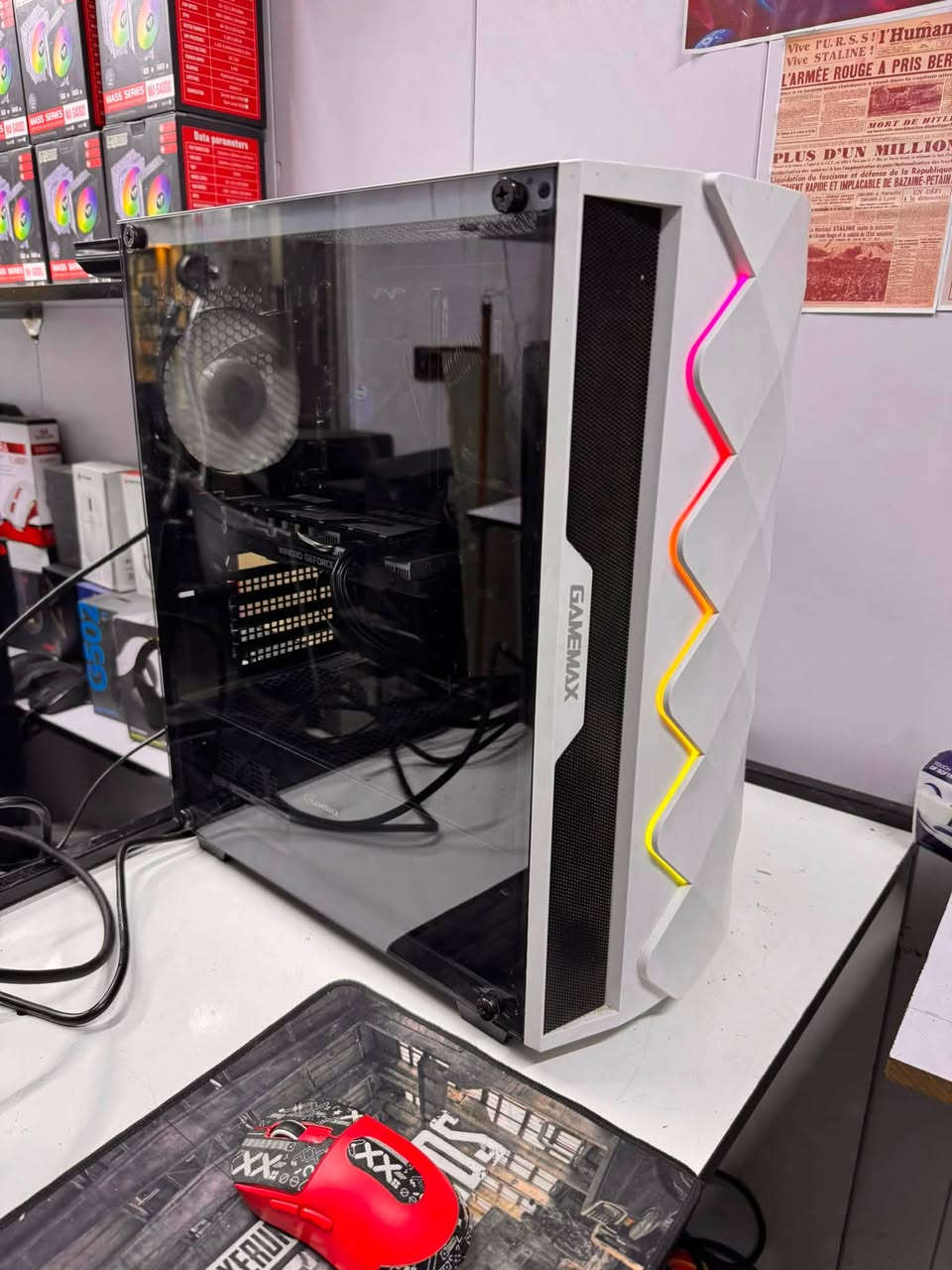 تحية طيبة شبابنا وحبايبنا 
تجميعة مرتبة كل القطع مرتبة اداء وحرارة ممتازة 
I5 10400F جديد
ASROCK H410 V2 مستخدم
GTX1660TI 6GB INNO3D مستخدم
RAM 16 2666 LEXAR مستخدم 
SSD128 HDD1TB جدد 
CASE GAME MAX مستخدم
P.S550W+80 PLUS جديد 
السعر ٥٧٥  الف شبابنا سعر نهائي 
متوفر توصيل لكافة المحافظات 
***********
