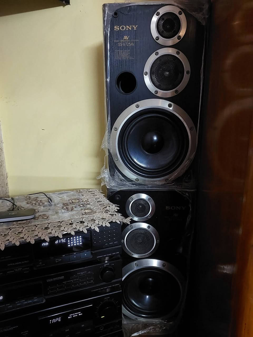 سوني SS-V725AV • دبل كاسيت • محولة ٥٠٠ واط