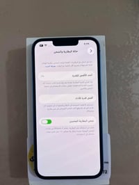 ايفون ١٣ عادي شرق اوسط دبل خط يعني ( دبل شريحه ) ذاكره ١٢٨ وبطاريه ٩٠ ...