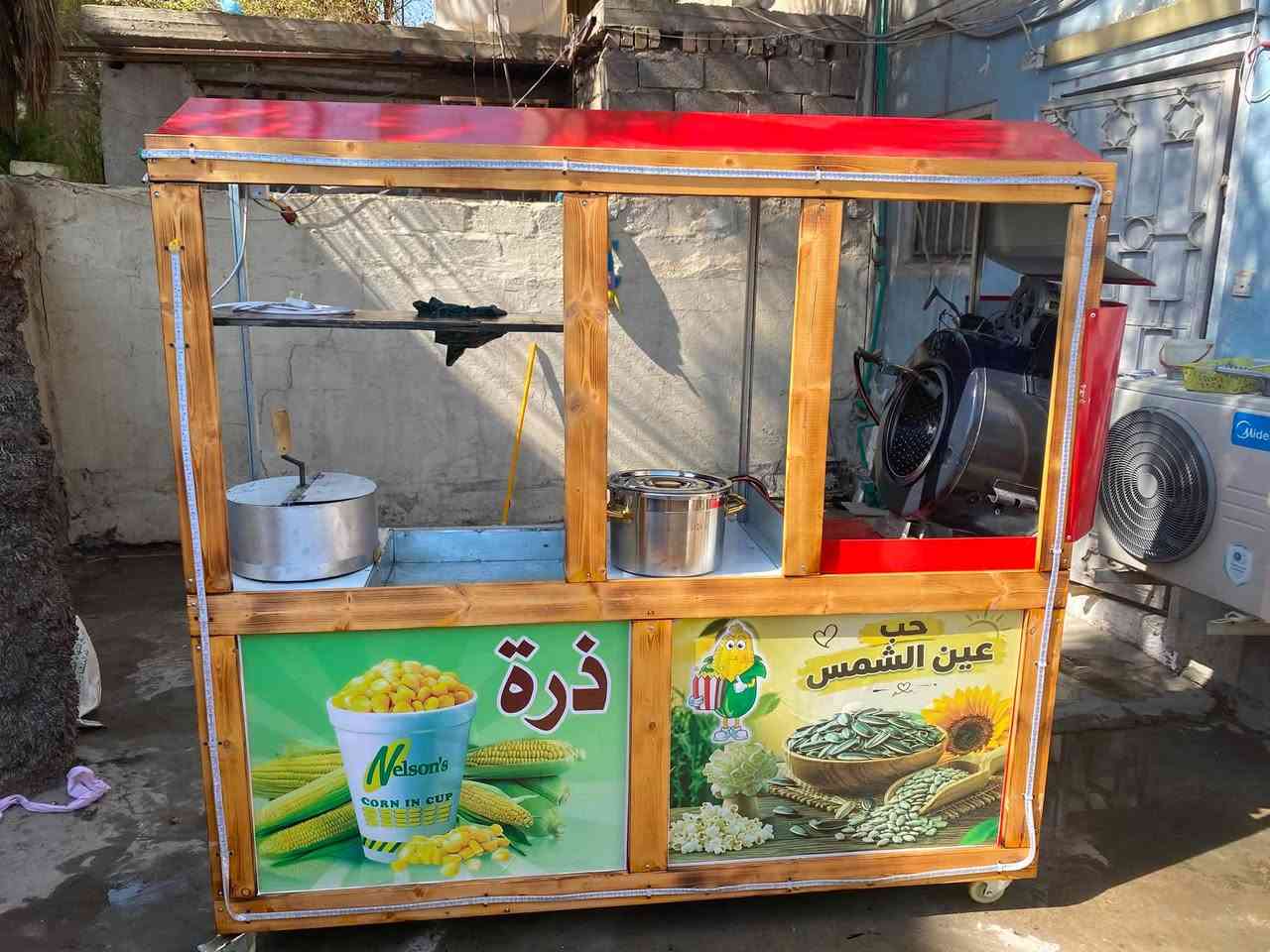 السلام عليكم
عربانة حب وذرة وشامية للبيع مفصلها جديد كاملة مكملة من كلشي  جديدة غير مستخدمة فصلتها وما رهم عندي مكان الها كهربائيات نشرة كلشي كامل بيها 
السعر 550 مكاني الدورة حي الصحة 
***********
