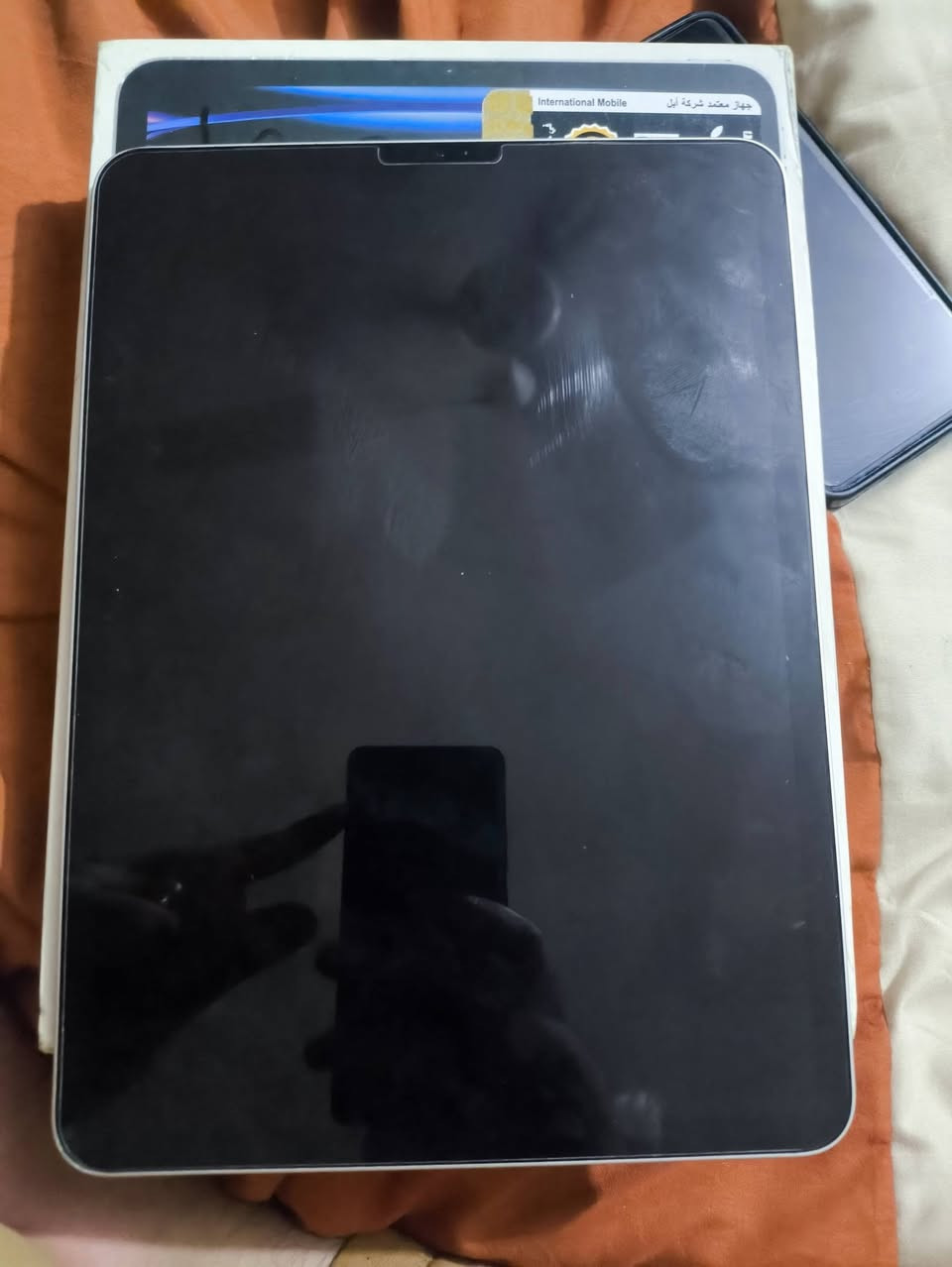سلام عليكم ايباد 11برو m2 ذاكره 128 كارتون  شرط بلادي فحص حسابه ماداخل صيانة بطاريه 91  السعر850 وبي مجال استفسار خاص او اتصل ***********
