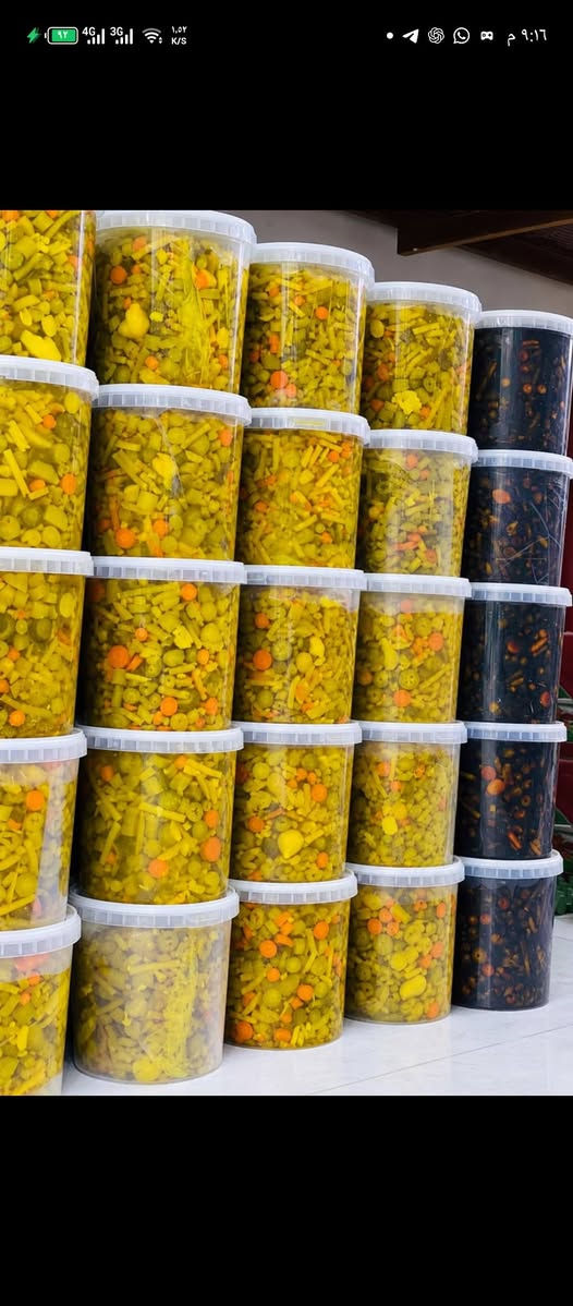 نجف حي الجمعية • سطل ٨كيلو • مخللات ومحاشي