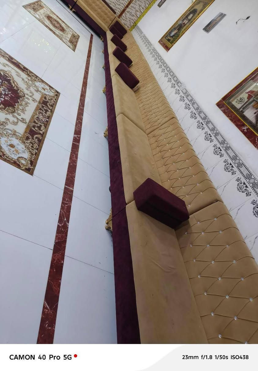 مكلف بل نشر للبيع  #ديوان تسكام 25 متر مستخدم شي قليل يكفي استقبال 10×4 مع مساند 12 سعر مناسب للاستفسار تصال *********** مكلف أتصل ..لا تراسل 
#صويرة

نص مكتوب في الصور:
- CAMON 40 Pro 5G 23mm f/1.8 1/50s ISO265
- CAMON 40 Pro 5G
- 23mm f/1.8 1/50s ISO293
- 23mm f/1.8 1/50s ISO438