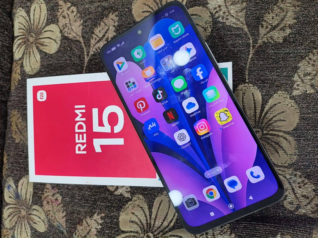 ريدمي 15 • ٢٥٦+١٦ • بطارية ٧٠٠٠