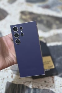 S24Ultra ذاكره 256 ?رام 12جهاز مكفول نضافه فول كامل ملحقات مع كفرر لون...