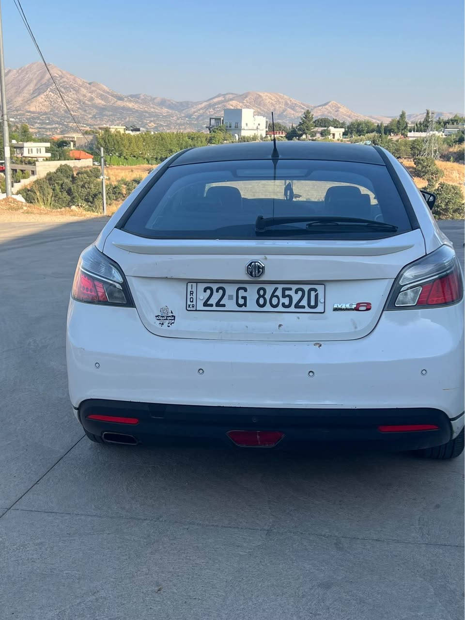 MG6 2014
مەکینە ١٨ تۆربۆ
گێڕ و مەکینە بە شەرت
کوشن جلد کارەبایی 
ئاوێنە کارەبایی
سڵاید
حساس 
بەسمە
تەبرید بە شەرت
فول مواسەفات
یەک پارچەی بۆیاخە
٦٨ و مەجال 
ڕەقەم *********** السليمانية, العراق
