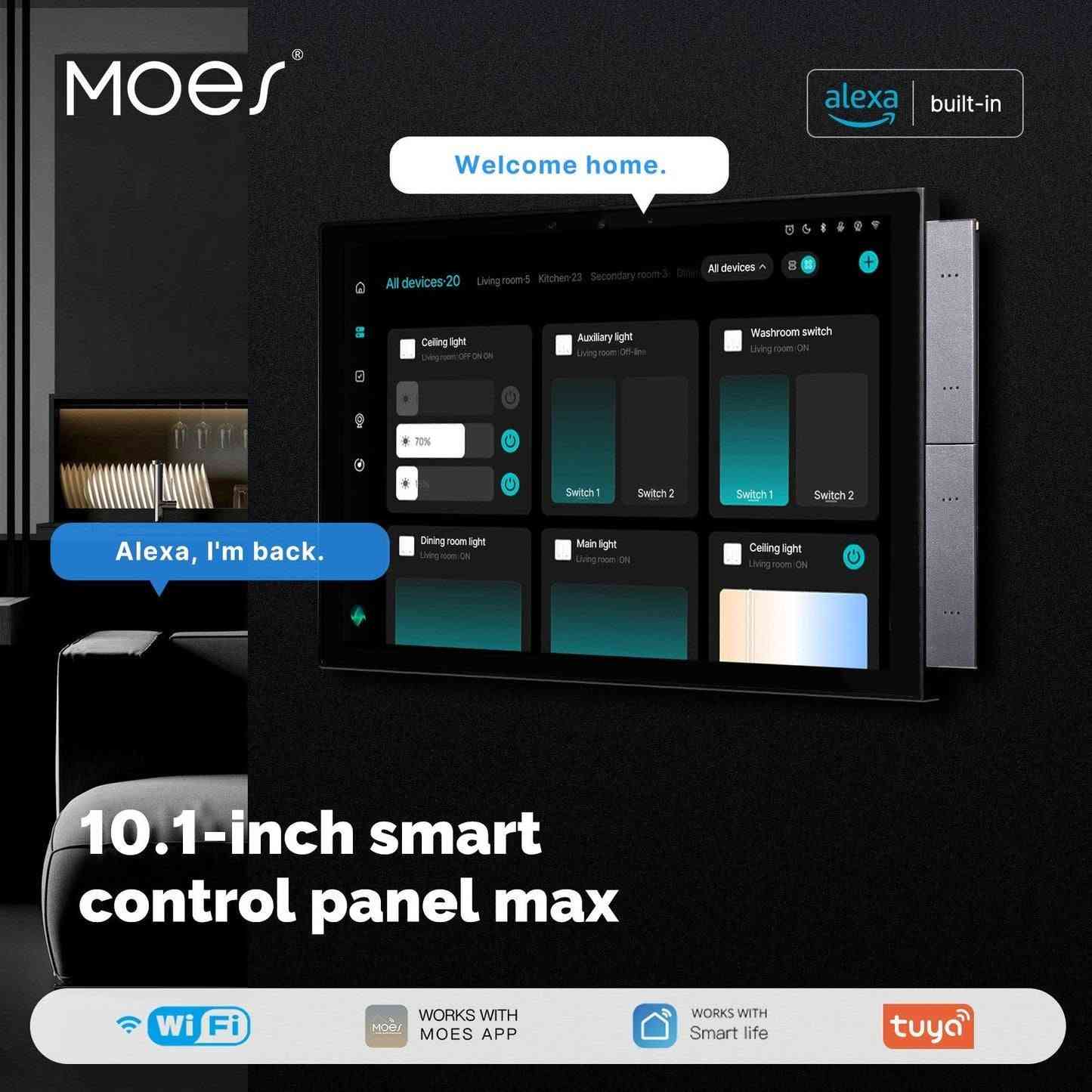 🏠✨ ماڵەکەت زیرەک بکە! | SMART HOME

ئێستا تەکنەلۆجیا تەنها بۆ ئاسانکردنی ژیان نییە، بەڵکو ماڵەکەت دەکاتە شوێنێکی زیرەک، ئاسایش‌بەخش و پارێزراو. 🔐📱

بە سیستەمی Smart Home دەتوانیت لە هەر شوێنێکەوە کۆنترۆڵی:
💡 ڕووناکییەکان
🔐 قوفڵ و دەرگاکان
🎥 کامێرا و چاودێری
🪟 پەردە و پەنجەرەکان
🌡️ گەرما و ساردی
⚡ و زۆر سیستەمی تری ماڵەکەت بکەیت.

📱 هەموویان بە شێوەیەکی ئاسان لە مۆبایلەکەتەوە کۆنترۆڵ بکە!

Smart Home — ژیانت ئاسانتر، ماڵەکەت زیرەکتر. 🏡✨

📞 بۆ زانیاری و داواکاری:
***********
***********

#SmartHome #SmartHomeIraq #SmartHomeKurdistan #Sulaimani #HomeAutomation #Technology #SmartLiving

نص مكتوب في الصور:
- MOES Alexa, I'm back Welcome home 06:30 26°C 24th Jun Mon Leave mode Home mode Smart Voice Control Panel alexa built-in WORKS WITH Smart life WORK WITH MOES APP Zigbee tuya
- MOES alexa built-in Welcome home. Alexa, I'm back. All devices-20 Living room-5 Kitchen-23 Secondary room-3 Dining room All devices ^ Ceiling light Living room | OFF ON ON Auxiliary light Living room | Off-line Washroom switch Living room | ON Switch 1 Switch 2 Switch 1 Switch 2 Dining room light Living room | ON Main light Living room | ON Ceiling light Living room | ON 10.1-inch smart control panel max Wi Fi WORKS WITH MOES APP WORKS WITH Smart life tuya
- Enables control of 4-Gang curtains
- Operate up to 4 curtains to match your daily routines
- Up to 100 Sub Devices Available Performed as more functional than a normal gateway Note: No Tuya ZigBee gateway needed anymore 11:07 May 25 Tue 27°C Bedroom Lamp Party Mode Suntec
- Unified Multi-Protocol Hub As Zigbee & Bluetooth Mesh Gateway 128 Sub-devices 64 Sub-devices
- MOES Neutral Wire Required Compatible with SmartThings Works with Google Assistant WORKS WITH alexa WORKS WITH Apple HomeKit Matter Smart Switch Wi Fi WORKS WITH MOES APP tuya WORKS WITH Smart Life
- Transform Your Home Appliances Into Smart 13A More
- Percentage Control 50% 15:43 zigbee tubular motor 50% more >
- 28 C