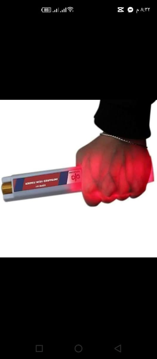 #هام(( توفر من جديد)
جهاز كاشف الوريد 
جهاز Vein Viewer لكشف الوريد في قبضة اليد للصغار والكبار 

((يستخدم لاصحاب الامراض المستعصية واطفال الخدج والاشخاص ظعيفي الاوردة يسهل على المريض العثور على الوريد بسرعة وعدم ادخال الكانولا اكثر من مرة ))

📌إضاءة قوية.
📌بطارية داخلية قابلة للشحن.
📌يعمل بحساس باللمس.
📌إمكانية التحكم في شدة الاضاءة
📌ضمان عام كامل.
الجهاز يصلح للاستخدام في :-
📌معامل التحاليل الطبية.
📌حضانات المبتسرين.
📌العيادات والمراكز الطبية.
📌الاستخدام الشخصي والمنزلي.
#للطلب 
            والاستفسار ***********
