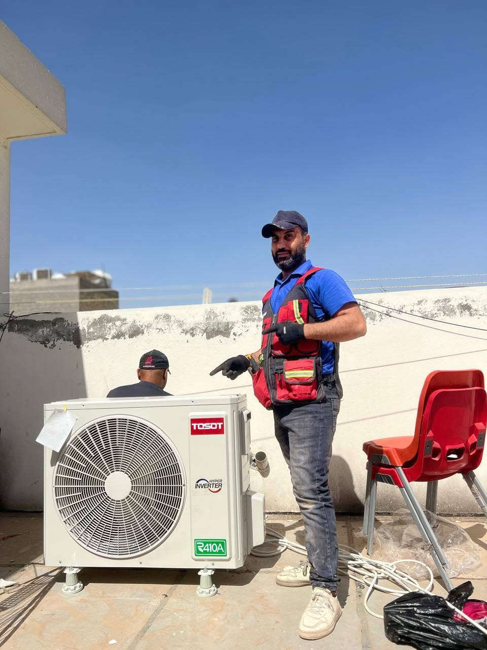 الأخوين المهندس والفني سيد بشار وسيد عادل
تتوفر في بغداد خدمات شاملة لنصب، صيانة، وغسل جميع أنواع المكيفات والسبالت❄️❄️ (الجدارية،  والعمودي). تشمل الخدمات معالجة تسريب و  تعبئة غاز التبريد الأصلي (مثل❄️❄️❄️❄️ R410A)،R22 وإصلاح ضعف❄️❄️ التبريد والأعطال الكهربائية.
  خبرة عالية في شد وتنصيب وغسل السبالت والمكيفات. ايمكنك التواصل معنا ❄️❄️
 كادر متخصص ومتواجد في مناطق الكرخ والرصافة على مدار 24 ساعة. للحجز والاستفسار:
***********
 ضمان جودة العمل❄️❄️❄️❄️
