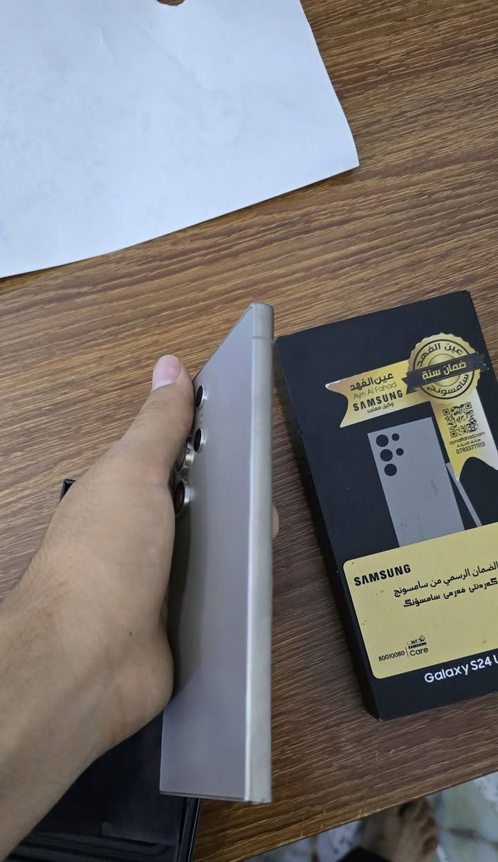 #للبيع اس 24 اللترا 
ذاكرة 256
ضمان عين الفهد 
ملحقات كاملة 
مراوس ايفون اراوس 
السعر مليون (***********)
