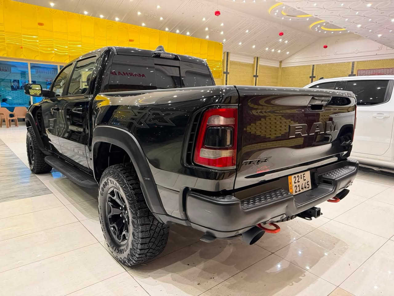 MARHABA CARS ERBIL
——————————
BRAND : RAM 1500
CLASS : TRX 702 HP 
ENGINE : V8 - 6.2L SUPERCHARGED - 4x4
STATUE : CLEAN TITLE كلين تايتل 
YEAR : 2021
PRICE : $
COUNTER : 29,000 MILE
IMPORTING : وارد كندى
ADRESS : Erbil , أربيل شارع ١٠٠م صف دائرة گمرگ
FOR IFORMATION CALL US :
MARHABA CARS 
 📞 : ***********
