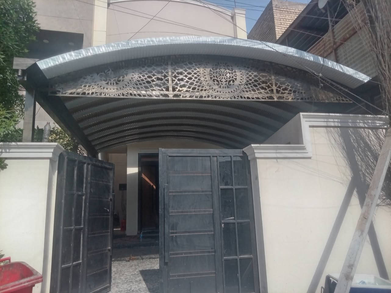 تم بعون الله عمل سقيفه في منطقة بغداد الجديدة ونشكر كادر مكتب الصادق اللسقائف كي سبان سعر المتر ٢٥الف ***********
