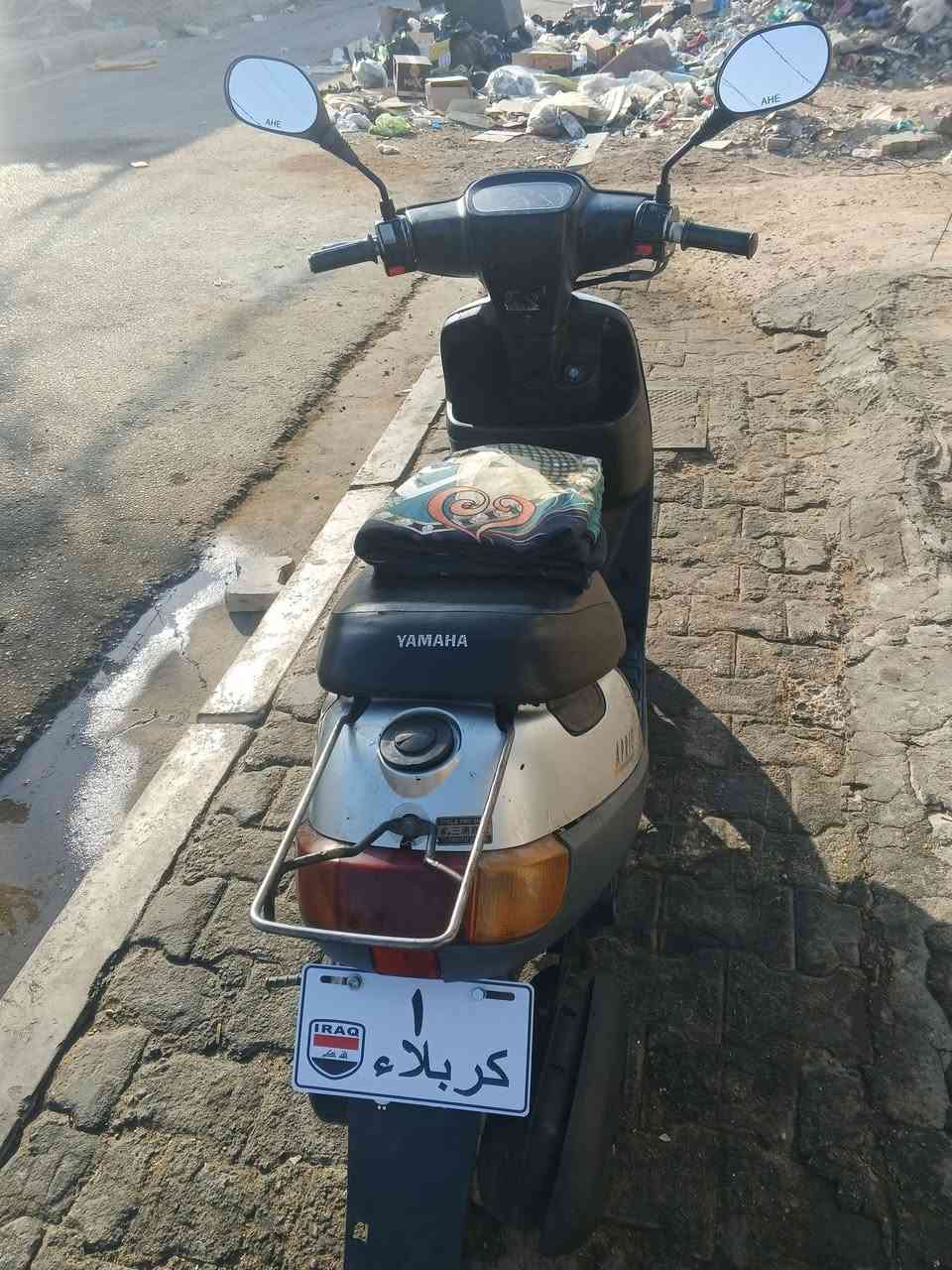 سلام عليكم دراجه بطه موديل 2003للبيع دراجه نضافه 95 ٪ مفتوحه مره وحده تجفيت غراض اصليه السعر ٤٠٠ مجال للشراي واتساب *********** فقط واتساب العنوان كربلاء منطقه الف دار
