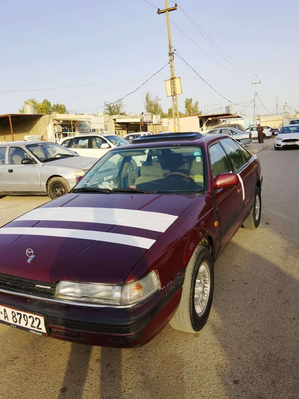 🚗 للبيع مازدا موديل 1992 🚗
🔹 اللون ماروني  🔹 كير عادي 🔹 محرك 8 باخ المرقوب 🔹 رقم أربيل 🔹 سنوية جديدة وباسمي 🔹 كود بنزين 🔹 الجامات كهرباء 🔹 جميع الكهربائيات شغالة 100% 🔹 السيارة مرتبة ونظيفة ومال جناي    ........( سيارة ما بيهة اي نقص)
........
السعر 38 ورقة قفل لان السيارة متعوب عليهة 
للاتصال       *********** 

ملاحضة مو شراي لا تتصل
مكان السيارة ديالى قضاء قرة تبة

