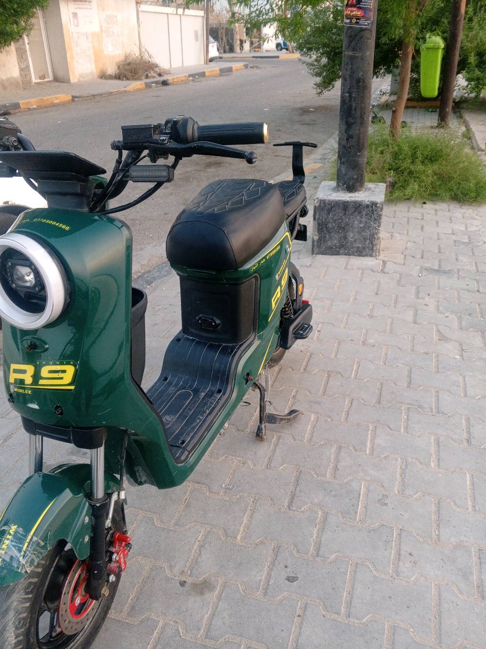 دراجة ار 9 بطاريات 32 مبير السعر 375 مكان كرمة علي ***********