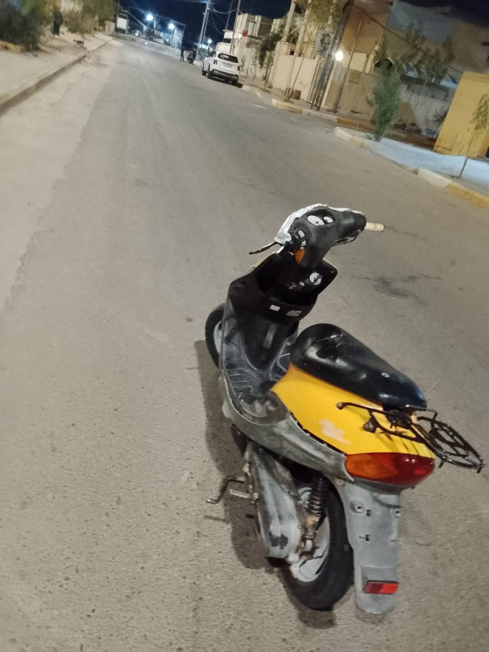 سلام عليكم دراجه بيجي فحل صفر جاج  مكينه شراط نعومه كهربايات  كلهي شغاله بس سلف عوزه شخاطه قفل جنطه قفل ستيران رقم *********** سعر 250 وبيه مجال مكان رميثه
