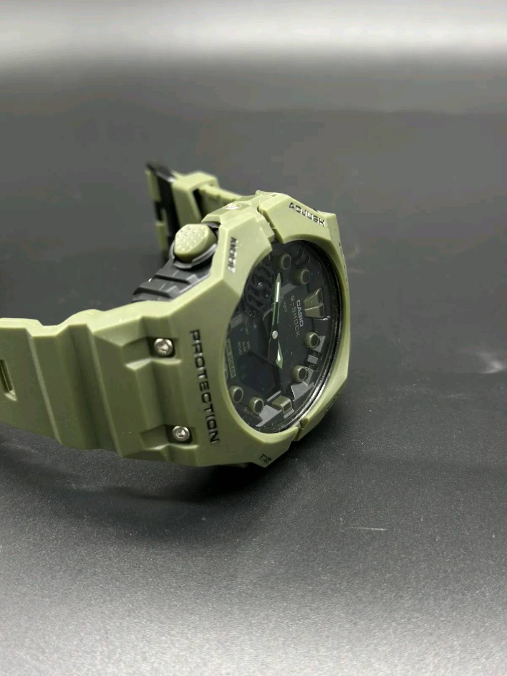 كاسيو G-SHOCK • زيتوني عسكري • جديد