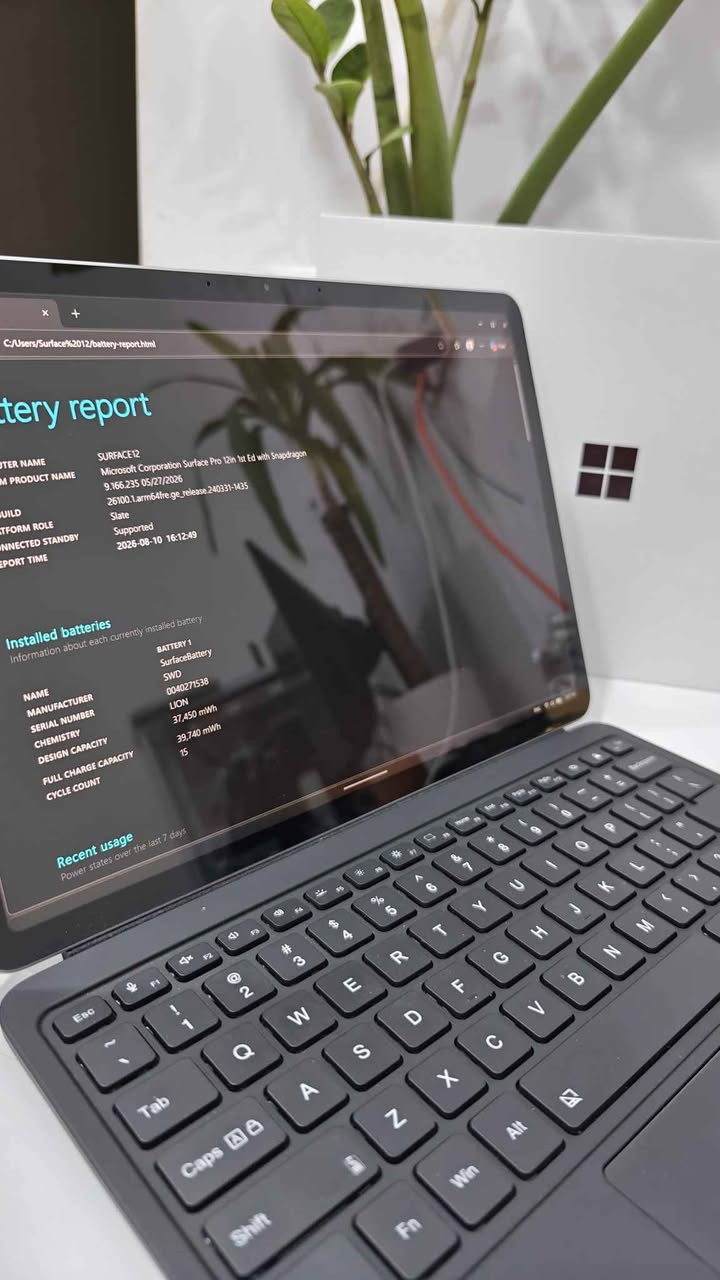 العرض الأقوى: Microsoft Surface Pro 12 1st Edition

* أداء جبار: معالج Snapdragon® X Plus بـ 8 أنوية، صُمم خصيصاً للمهام الثقيلة والذكاء الاصطناعي بسرعات تصل لـ 3.4 جيجاهرتز.
* شاشة مذهلة: مقاس 12 بوصة PixelSense™ LCD بتردد 90 هرتز، توفر استجابة فائقة لللمس والقلم.
* بطارية عملاقة: انْسَ الشاحن طوال اليوم مع عمر بطارية يصل إلى 16 ساعة.
* خفة وجمال: هيكل ألمنيوم فاخر وتصميم نحيف جداً يزن حوالي 1 كجم فقط.

📋 المواصفات الفنية:

* الذاكرة: 16GB LPDDR5x (سريعة جداً).
* التخزين: 256GB SSD فائق السرعة.
* النظام: Windows 11 الأصلي مع ميزات Copilot+ الذكية.
* الكاميرا: كاميرا Studio الأمامية بدقة 1080p مع ميزات التأطير التلقائي.
* خاصية Face-ID لفتح القفل

*عدد الدورات البطارية 🔋  : 15
*الحالة : مستخدم مع بوكس و شاحن اصلي 45w مايكروسوف
*السعر :
1- جهاز فقط 1،300،000
2- مع كيبورد (كوبي بلوتوث) 1،350،000
3- مع كيبورد الاصلي 1،550،000

✅ خدمة سريعة وضمان 30 يوم
📍 متوفر الآن للتوصيل الفوري لكل محافظات العراق.
للتواصل و الاستفسار : ***********

https://t.me/epic_store2 بغداد, العراق
