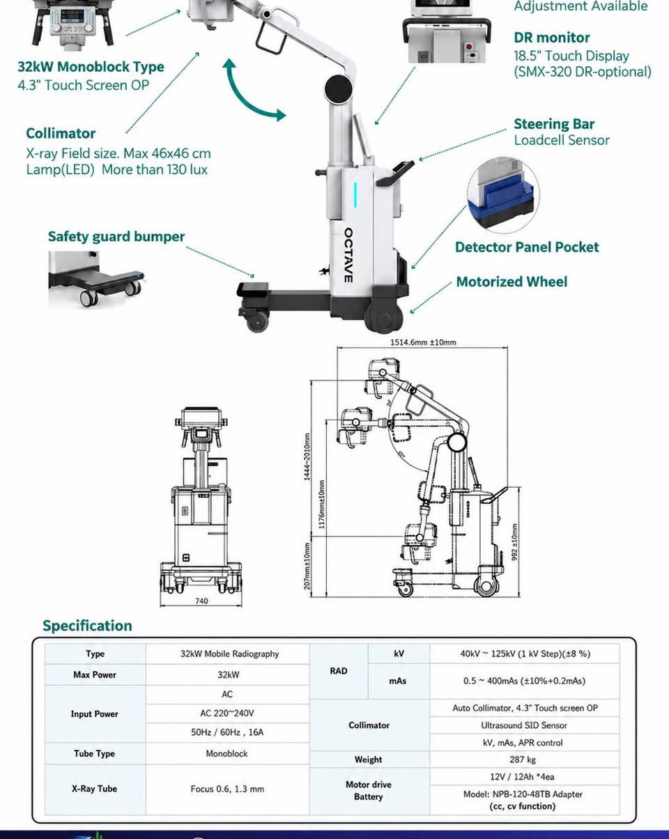 تعلن شركة تقنية الخبير عن توفر جهاز 
New Digital Mobile X-Ray/ SMX -320A
من شركة NMI الكورية العالمية  الرائدة في مجال الاشعة الرقمية
الجهاز مزود بتقنيات حديثة ومتطورة 

-0.5 to 400mAs
-Toshiba Tube with 107 kHU
-Max power 32kW
-New Detector with 14*17 size

سعر تنافسي جدا مع ضمان حقيقي / تجهيز مباشر

شركتنا متخصصة بتجهيز وتنصيب وصيانة الاجهزة الطبية مع وجود كوادر تدريب مختصة.

📞 للاستفسار عن عروض الشركة الاتصال على الأرقام التالية:

📍 بغداد: ***********

📍 تركيا: 00905397065915

✉️ البريد الإلكتروني: sales@expert-teck.com

او زيارة مقر الشركة / بغداد - الحارثية
