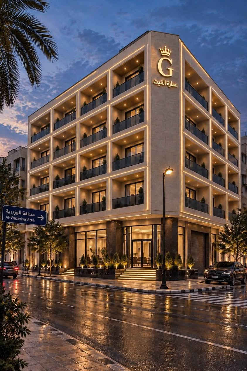 🏗️عمارة الغيث للعقار 🏗️
موقع الوزيرية ☄️☄️

💫شقق للبيع موقع مميز الوزيرية مجاور جسر الصرافية مقابل نادي القادة 

المساحات 100 م تحتوي على غرفة نوم عدد (2) - صالة - مطبخ - خدمات - 

مواصفات البناء 

🏗️ البناية تحتوي على بارك للسيارات 
🏗️ مصعد اشخاص وأثاث شغال 24 ساعة 
🏗️انارة سمارت 
🏗️  تبريد مركزي جميع الشقق 

🏗️ بناء شركة الغيث تسليم الموقع خلال شهر (6) لسنة 2027 

للاستفسار الغيث الاعظمية شارع عمر شركة الغيث للعقار ***********☎️

فرع الثاني الاعظمية شارع المشاتل مقابل كلية الادارة والاقتصاد عمارة الغيث 
***********☎️

نص مكتوب في الصور:
- عمارة الغيث للعقار