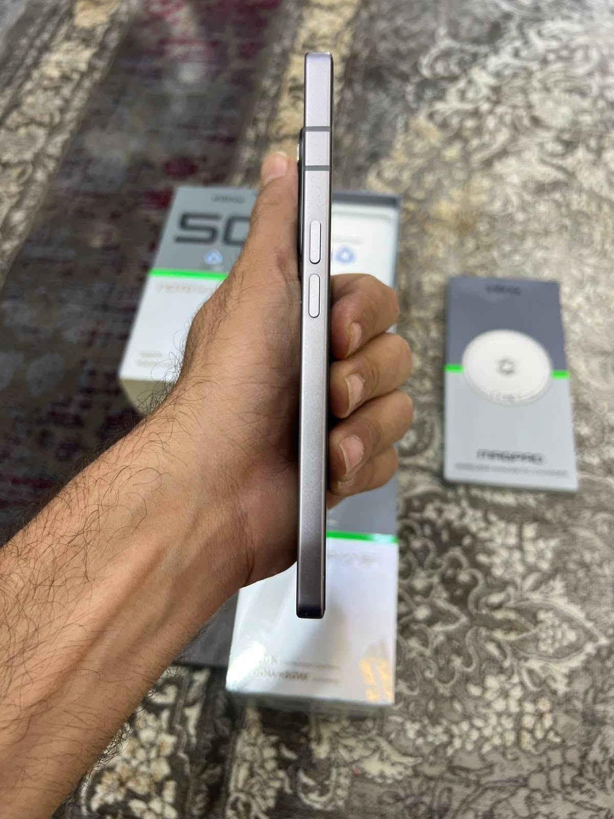 Infinix note 50 pro plus 5g

کامل ئەشیا +وایەلێس چارج
پاتری 99
ڕام 12+12 و  256گێگا
زەمانی شەریکەی ماوە
%99خاوێن .نەکراوە بێ عەیب بەزەمان 
پاتری ٥٢٠٠ و 100وات فاستچارج
کامێرا 50mp.   100X ZOOM.  Video 4k 60fps
selfi 32 mp . Video 4k
 شاشەیەکی زۆر نایابی amolid 144 hz
ip65  دژە ئاو
PUBG   120FPS 

نرخ  290دۆلارقفل  معاملەی نیە 

*********** وەتسئەپ
گەیاندن بەردەستە أربيل, العراق

نص مكتوب في الصور:
- 2:40 61 My Phone XOS 16.3.0 Check for Updates Device Name Infinix NOTE 50 Pro+ 5G Storage 39.96 GB / 256 GB Model Infinix X6856 CPU Dimensity 8350 Ultimate RAM 12.00 GB+12.00 GB Rear Camera 50M OIS+50M OIS+8M Front Camera 32M Battery 5200mAh
- 2:40 61 Battery Health Maximum Battery Capacity 99% This is relative to the capacity of the battery when it was new. The higher the value, the longer the battery life. Batteries are consumable components. How to Extend Battery Lifespan AI Charging Protection By learning your charging routine, the battery will be temporarily charged to 80% during long-term charging. Custom Charging Protection When charging for a long time, you can set the maximum charge level to avoid leaving the battery 100% charged for a long time.