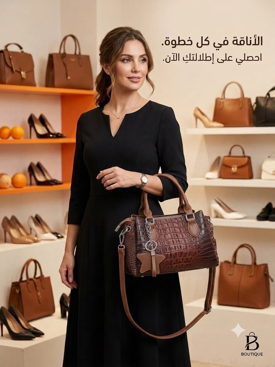 ✨ الأناقة تبدأ من أدق التفاصيل...
حقيبة تجمع بين الفخامة والتصميم العصري لتكمل إطلالتك المميزة في كل وقت 💫
​🛍️ متوفرة الآن لدى الكنز للاحذيه والحقائب النسائيه 
📍 العنوان: [الانبار قضاء هيت مقابل بلديه هيت ]
📱 للطلب والاستفسار: يرجى المراسلة عبر الخاص أو الواتساب على [*********** او *********** ]
🚚 خدمة التوصيل متوفرة لكافة المناطق!
