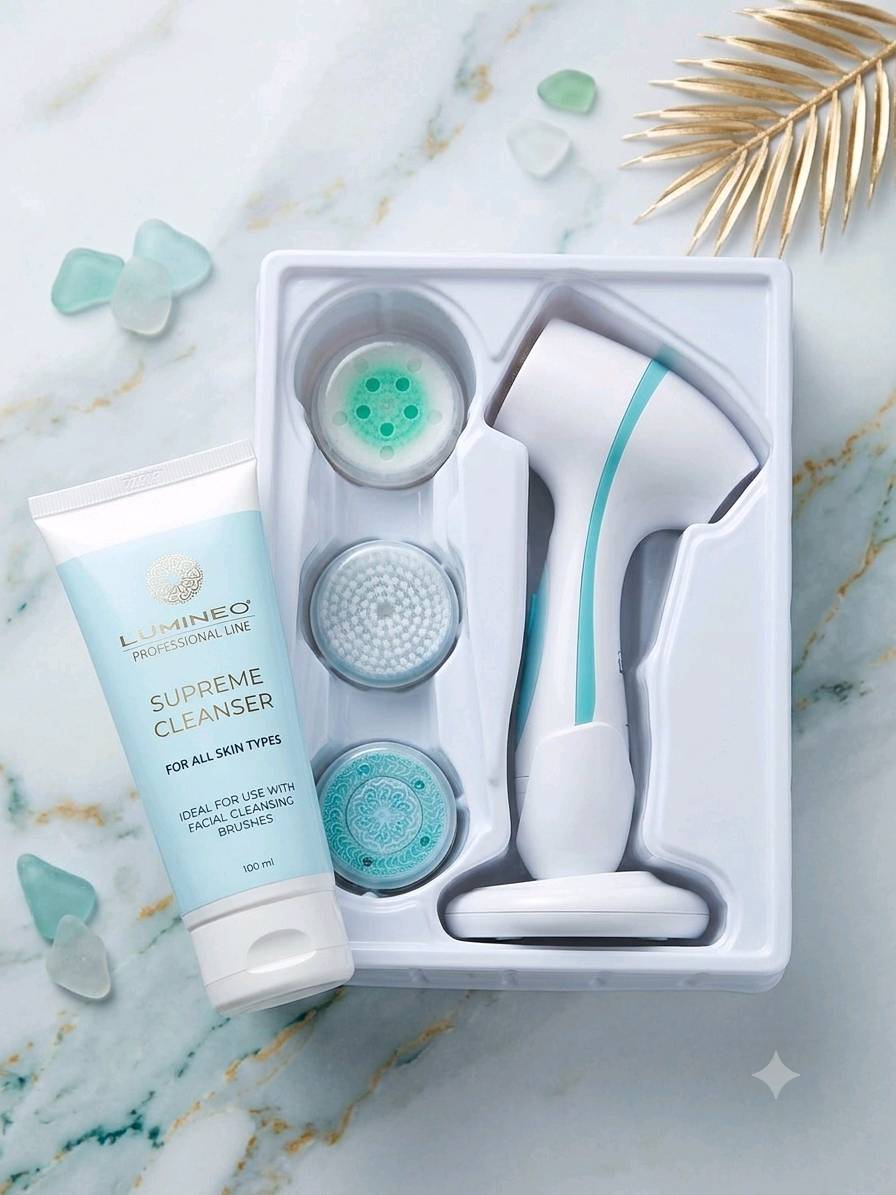 ​احصلي على نظافة عميقة ونضارة فورية مع جهاز Lumineo لتنظيف الوجه + غسول Supreme Cleanser الطبيعي 🌿
​✔️ تنظيف عميق للمسام
✔️ 3 رؤوس مخصصة لكل احتياجات بشرتك
✔️ ينشط البشرة ويمنحها ملمساً ناعماً كالحرير
​