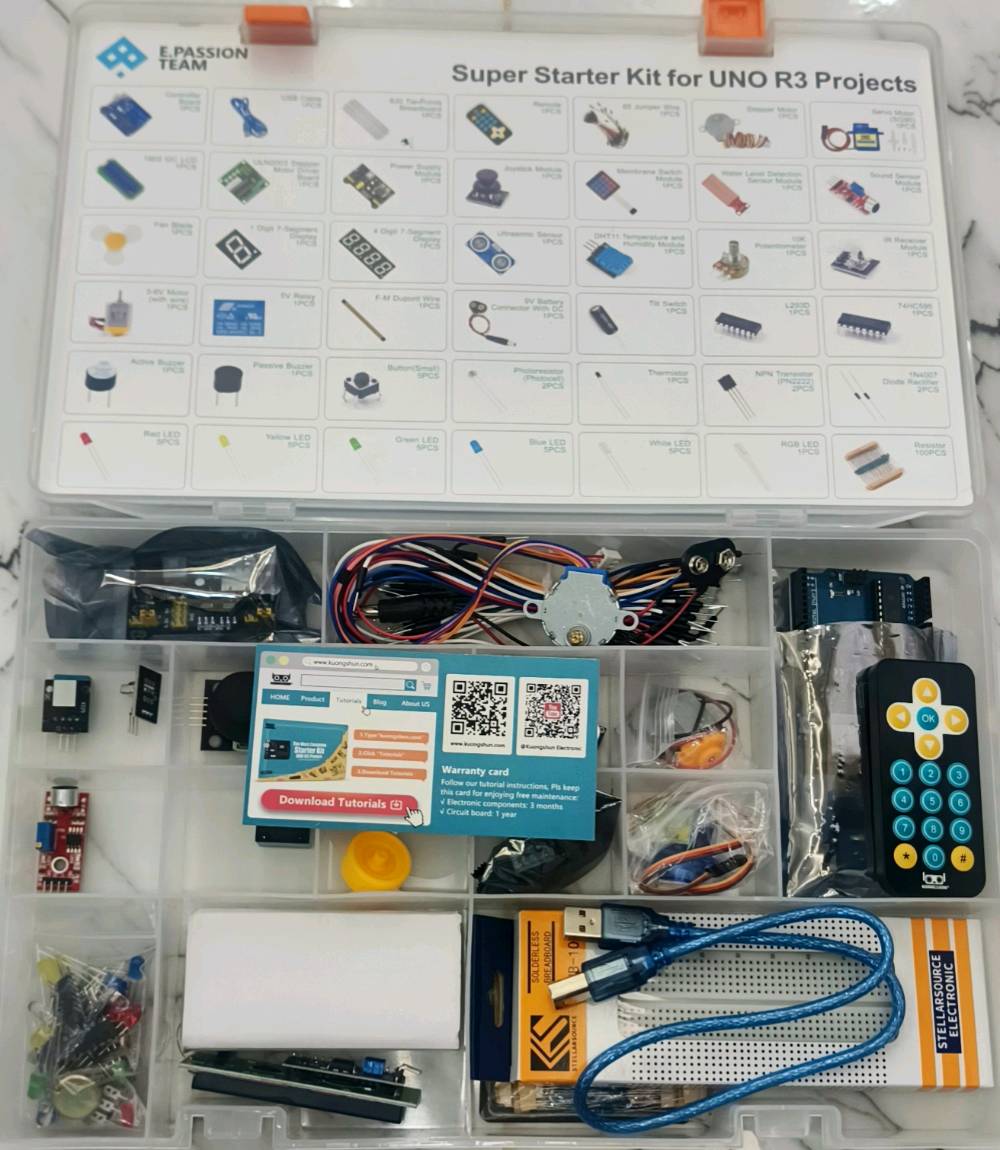 ​⚡🔥 للبيع: كيت أردوينو متكامل (Arduino Kit) + كورس تعليمي شامل على فلاش ميموري! 🔥⚡

​⚠️ تنبيه: الكمية محدودة جداً! ⚠️

​تريد تدخل عالم الإلكترونيات والبرمجة وتنفذ مشاريعك بنفسك؟ 💡 احصل على الحقيبة التعليمية الشاملة التي تأخذك من الصفر حتى الاحتراف!

​💡 ماذا يحتوي العرض؟

​حقيبة Arduino Kit متكاملة: تحتوي على بورد الأردوينو، الحساسات (Sensors)، شاشات العرض، المحركات، المقاومات، الرلايات، وأسلاك التوصيل وكل المكونات الملحقة.

​فلاش ميموري (Flash Memory) مرفق: محمل عليه كورس فيديوهات تعليمية كاملة، تشرح لك خطوة بخطوة من البداية وحتى تنفيذ الأفكار والمشاريع الاحترافية بدون الحاجة لإنترنت.

​💰 السعر: 75,000 دينار عراقي فقط! 

🚚 التوصيل: مجاني لجميع المحافظات!

​📍 للطلب والاستفسار (واتساب أو اتصال مباشر):

📞 ***********