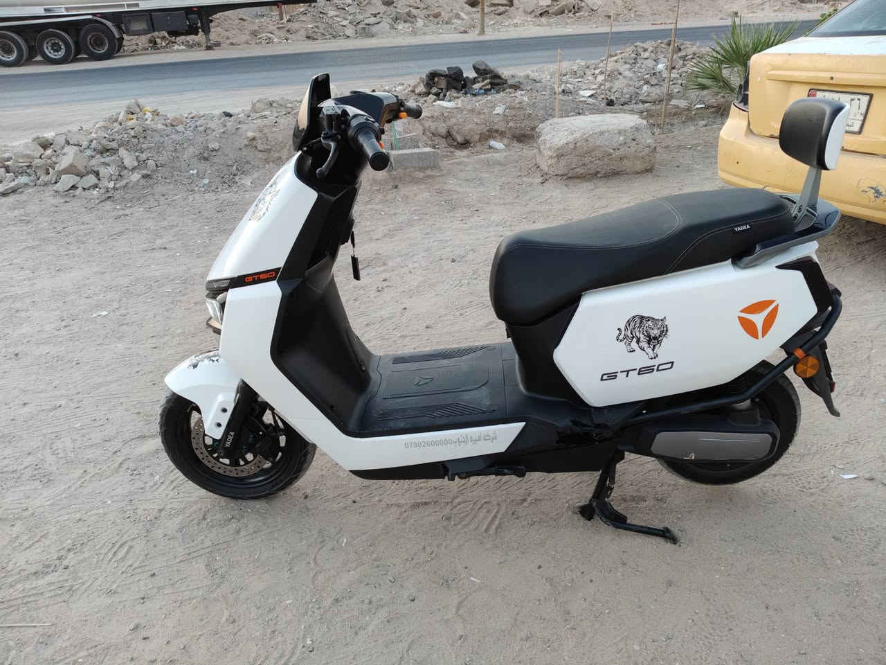 سلام عليكم دراجة للبيع
نوع الدراجة تايلج GT 60
2026
بطاريات العدد 6مصطره أكبر حجم 
غراضها كامله امرايات شاحنة دراجة ونضيفة ما مستخدمة قليل طلعت من الوكالة قبل2شهرين 
مكان الدراجة البصرة الزبير الدراجة الجديدة ب مليون و450
السعر 950وبيها مجال قليل
الستفسار مراسلة الرقم ***********
