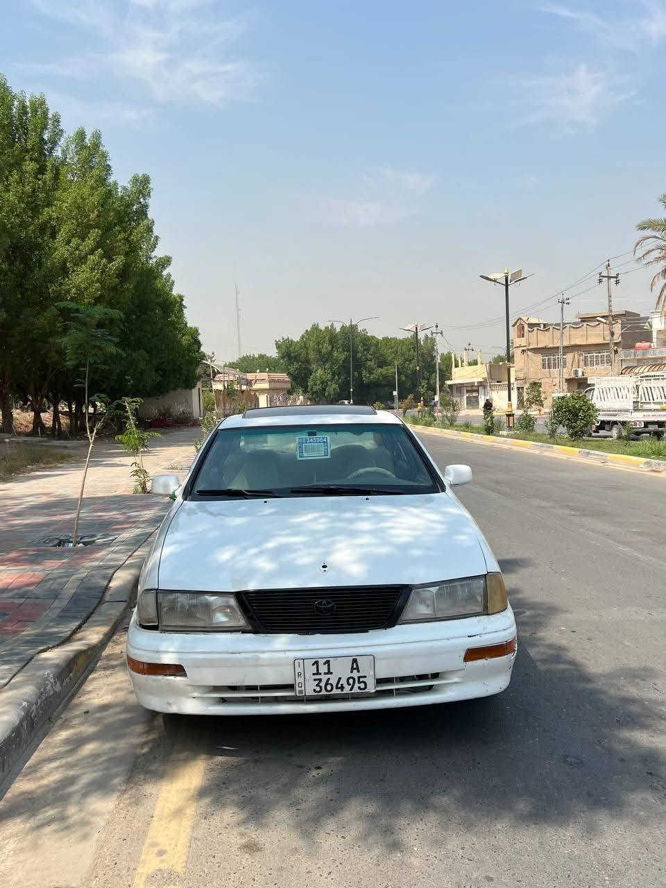 تويوتا. افلون.  موديل. 97.
رقم بغداد. انكليزي.  تحويل مباشر. 

كير. ومحرك حاويه. 6.سلندر. تدفئه تبريد. ثلج. 

تخم تاير نضيف حداديه نضيفه.كهربائيات كله شغال. 

فتحه. سقف. مكفوله من الضربه. القويه. والعيب الشرعي.  

السعر. 43.  العنوان كربلاء طويريج. ***********
