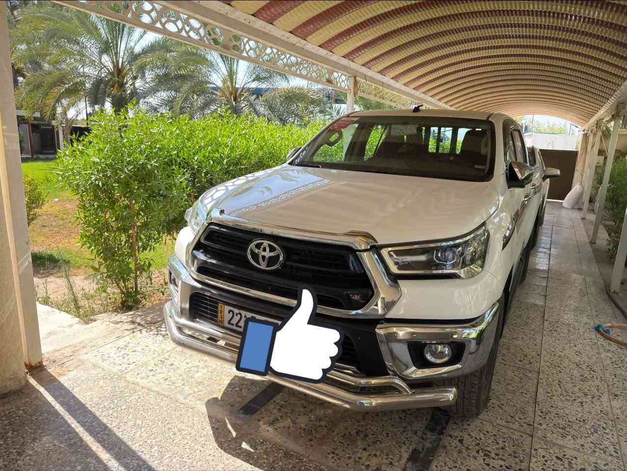 للبيع: تويوتا هايلوكس خليجي 2025 (4 سلندر - فورويل 4x4) ساز
الموديل: 2025  

​المحرك: 4 سلندر  

​نظام الدفع: فورويل / دفع رباعي (4x4)  

​المواصفات: خليجي   

​المسافة المقطوعة (المشي): 41ألف كم فقط  

​الحالة (الضمان): كفالة عامه  

سعر /340.              العنوان /بغداد  

استفسار _***********
***********
