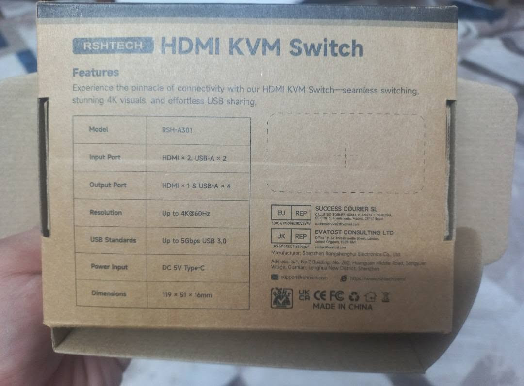 محول KVM • HDMI • ٦ قطع
