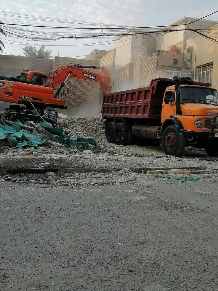 هدم الدور • رفع الانقاض • جميع مناطق بغداد
