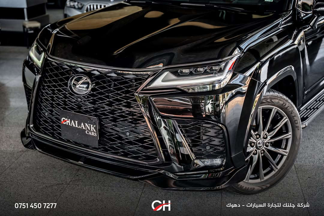 Lexus LX600 F Sport F1

السنة: 2024
الممشى: 29,000 كم
الحالة: ضمان شركة SAS
الموقع: دهوك

المحرك ونظام الدفع:

* محرك V6 سعة 3.4 لتر Twin-Turbo
* القوة: 409 حصان
* العزم: 650 نيوتن متر
* ناقل حركة أوتوماتيك 10 سرعات
* نظام دفع 4WD

المواصفات:

* فئة F Sport F1
* شاشة وسطية كبيرة
* شاشة معلومات للسائق
* Apple CarPlay + Android Auto
* كاميرات 360°
* حساسات أمامية وخلفية
* رادار أمامي
* مقاعد جلد رياضية
* مقاعد أمامية كهربائية مع ذاكرة
* تدفئة وتبريد المقاعد
* فتحة سقف بانوراما
* نظام صوت Mark Levinson
* دخول وتشغيل ذكي
* إضاءة داخلية Ambient Lighting
* Head-Up Display
* أنظمة أمان ومساعدة السائق
* مصابيح LED
* جنوط F Sport

📞 ***********
شركة جلنك وليد صبري – دهوك

#Chalank_cars_duhok

نص مكتوب في الصور:
- *********** CH شركة چلنك لتجارة السيارات - دهوك
- *********** شركة چلنك لتجارة السيارات - دهوك