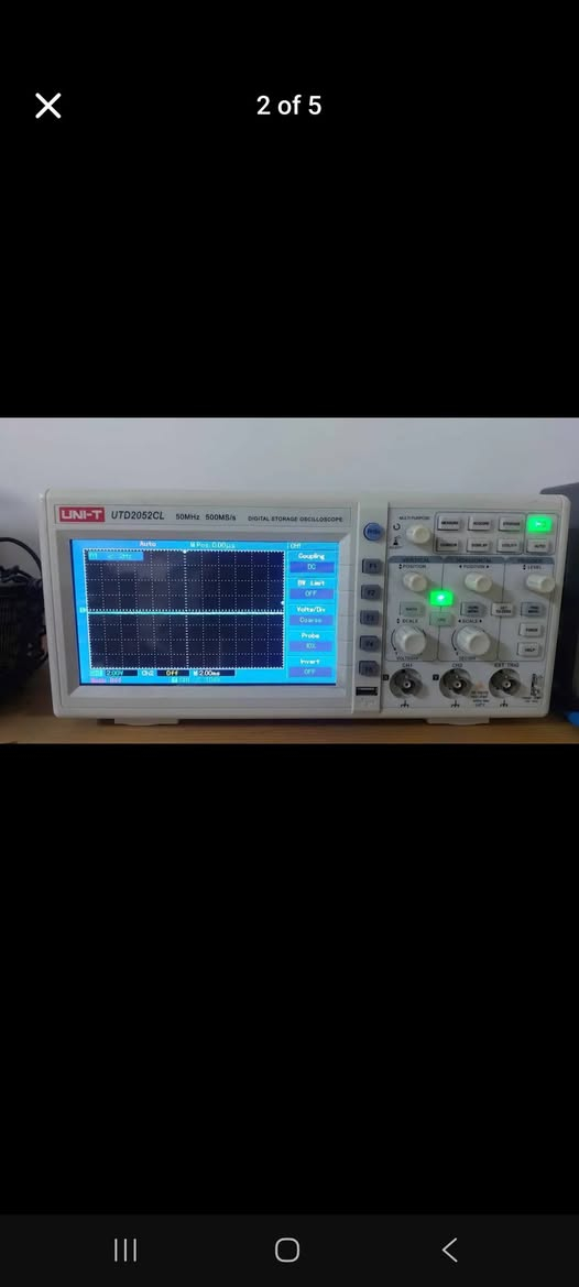 السلام عليكم متوفر الاوسيلوسكوب unit 50mhz
جديد بالباكيت
الصوره للتوضيح والسكوب نفس الي بالصوره بالضبط جديد بكارتونه 
السعر 240 الف قفل
المكان ارببل و يوجد شحن لجميع المحافظات

نص مكتوب في الصور:
- 2 of 5