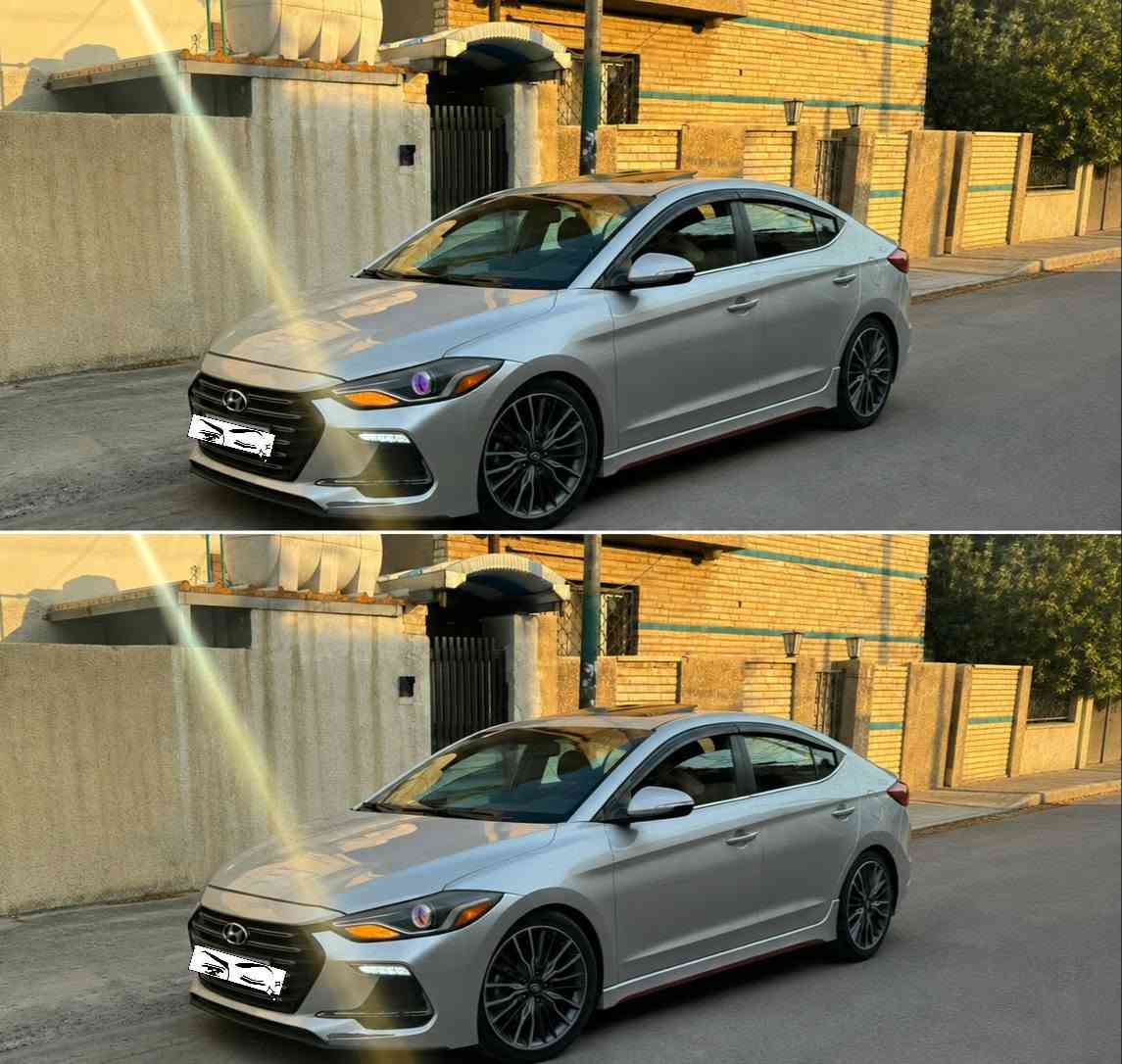 آللهم صل على محمد وآل محمد 💛💚
🔥 للبيع لغرض الدراسة 💔
🚘 هيونداي إلنترا سبورت 2017 
— أعلى فئة ومواصفات كاملة
المعلومات الأساسية:

🔹 الماركة : Hyundai Elantra Sport
🔹 سنة الصنع : 2017
🔹 سنة الاستيراد : 2018
🔹 المحرك : 1.6 GDI Turbo
🔹 القوة : 204 حصان
🔹 اللون : سلفر رصاصي 
🔹 الممشى : 74 ألف M
🔹 وارد : أمريكي.. كلين 🇺🇸
🔹 المكان : بغداد 
🔹 الرقم : شبه مميز ( بغداد إنكليزي ) بإسمي — مشروع وطني ..

💥 حالة السيارة..

✅ السيارة #مكفولة_كلين ( لا حادث ، لا ايربالك طاك ، لاشاصي ، لا تبديل ، لا كلير ، ولا صبغ بالهيكل )
✅ فقط بارد خفيف بثلاث اماكن صغيره موضح بالسونار "
✅ الضرر الأمريكي موضح بالصور كذلك..
✅ الدعاميات صبغ فقط ، ممحسوبات ، بدون تبديل بيهن شخوط...بسيطه
✅ باقي السيارة مكفوله عدى #شخوط بسيطة تروح بالبولشش وكم رصعه
✅ السيارة جاهزة : كير + مكينة + صدر + تبريد + تايرات

😍 المواصفات

✅ بصمة تشغيل + أبواب + صندوق
✅ فتحة سقف Slide Roof
✅ إنارة ترحيبية في يدات الأبواب
✅ ABS + مانع انزلاق
✅ شاشة وسط العداد
✅ شاشة كبيرة + خرائط + Android Auto + Apple CarPlay
✅ كاميرا خلفية بلادية 
✅ تحكم ستيرن + أوامر صوتية 
✅ نظام صوت Infinity
✅ مثبت سرعة
✅ بروجكترات LED أمامية
✅ كشنات ودشبول جلد بلادي 
✅ تجوات رأس 5 
✅ شاحن USB + جداحه منفذين + شاحن خاص بالجكمجه قرب السائق ..
✅ ويلز 18 Sport بلادي
✅ كراسي أمامية حضن رياضي (  مختم sport )..
✅ تبريد بيانو منفصل لكل جهة ♻️..
✅ تدفئة الكشنات الأمامية والستيرن..
✅ صندوق ذكي يفتح عند الاقتراب ..
✅ رادار جانبي وخلفي + Blind Spot بالمرايات 
✅ نقطة عمياء تحذير في المرايات الجانبيه 
✅ ستيرن رياضي D
✅ إشارات LED بالمرايات
✅ لايتات زنون بلادي + باگ لايت خلفي LED
✅ شفتات ستيرن رياضي + Sport Mode 
✅ نظام تعليق رياضي وصدر سيارة Sport
✅ گير قوي DCT دبل كلچ ، أوتوماتيك 7 نمر
✅ صالنصة دبل أكزوز رياضي — صوت Sport بلادي
✅ أنظمة قيادة: Normal / Eco / Sport..

⚡ التسارع: 0–100 كم/س خلال حوالي 6.4 ثانية
🏁 السرعة القصوى المذكورة: 260 كم/س
والسيارة ما شاءالله مفولة مواصفات وأعلى فئة بالإلنترا سبورت،..

🏠 الاستخدام ..🚩 مهم ..

🚩 السيارة إستخدام بيت + دوام فقط..( لا خط ولا تكسي ولا شغل.يعني الدوام من 3 أيام الى 4 أيام يعني السيارة غير متعبة والقيادة عليها هادئة مو إستخدام خشن ..
( أوصلك فكره انو ما متعوبه ) 💛

🛢️ العناية.. #مهم 🚩

⛽ بانزين فقط ( محسن ) فقط  ...
🛢️ زيت ألماني أصلي ( RAVENOL DXG Fully Synthetic ) ، مخصص لمحركات التيربو ( كل تبديله ١٠٠ الف ) ...
باتري جديد + وياله جديده جهة اليسار 
📸 الضرر والفحص موضح بالصور ، والسيارة جاهزة للفحص من قبل المشتري وأهل الاختصاص ..
📍 المكان : بغداد - 

#السعر $$$$ 145 $$$$ وبيها مجال ان شاءالله..
📞 للتواصل والاستفسار: [ خاص + *********** ]
الجناي الجاد فقط يتفضل  ، ومن الله التوفيق
