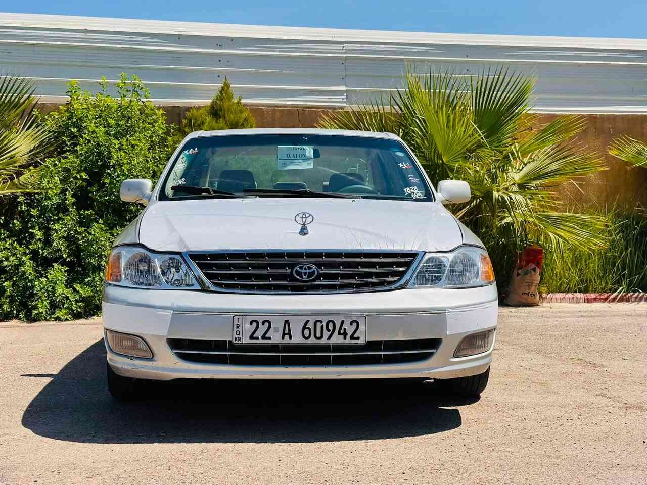 تويوتا افلون 2001 خليجي (رقم اربيل بأسمي تحويل مباشر )
محرك 6 سلندر 3000 جديد لاتنقيص ولاتبخير شرط الضمان والفحص 
مكفولة كفالة عامة
تبريد ثلج 

تدفئه نار 

٤ جام كهرباء  

جنطه كهرباء 

سستم سماعات 

تخم تاير 

غرفة بلاد وضع شركة بدون تشققات جديدة 

كهربائيات وضع شركة مملعوب

السعر 88 وبيه مجال 

***********
