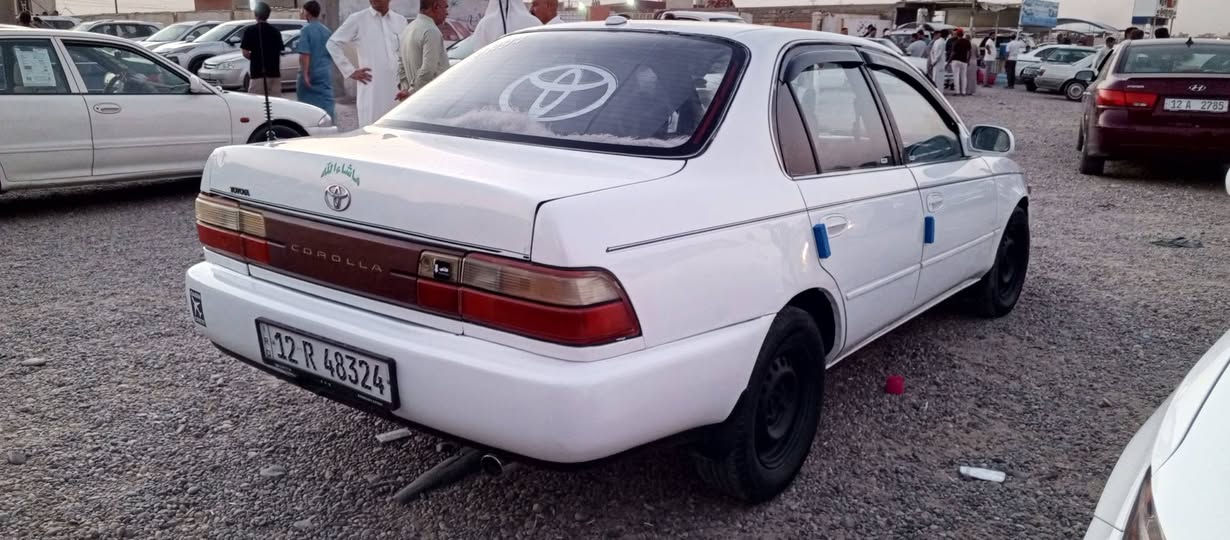 السلام عليكم 
كورلا موديل 1994 / رقم نينوى دولي شرط التحويل
كير محرك شرط تبريد شغال 🥶 كهربائيات كلها شغاله
صدر جديد  غرفة جديده سيارة جاهزه مايعوزها برغي
السعر 50 $ مكاني شرقاط ***********//////***********
