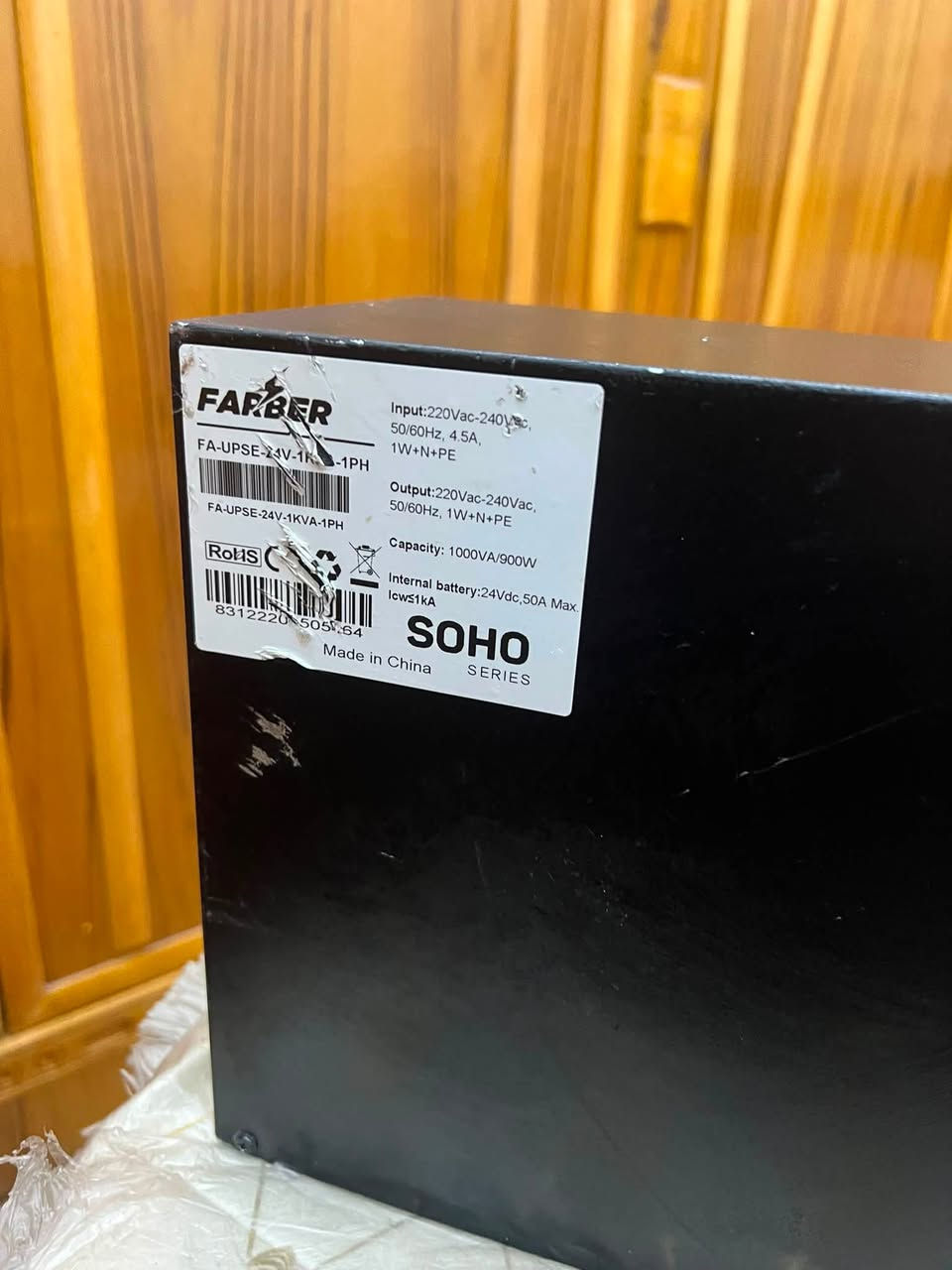 سلام عليكم UPSلبيع كامل شغال لبارحه بدلت بطاريته سعره140مكاني الكاظميه رقمي ***********
