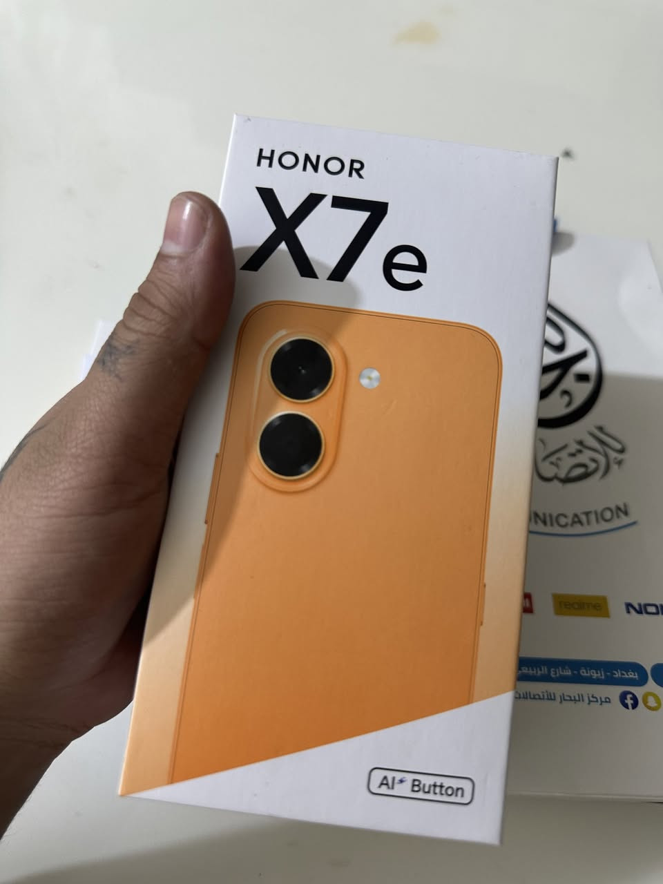 هواوي x7e بس مفتوح كارتون قفل 200 الف تفاصيل وصور كدامك وشوف اذا اكو بهيج سعر السعر قفل كلش كلش بدون اي عملة ابد شراي خاص مكاني بغداد امين ثانية 

***********

نص مكتوب في الصور:
- حول الهاتف MagicOS اسم الجهاز HONOR X7e المعالج المركزي MediaTek Helio G81 Ultra ذاكرة الوصول العشوائي ٦,٠ غيغابايت ٦,٠ غيغابايت Honor RAM Turbo البطارية mAh 7500 دقة الشاشة ٧٢0 × ١٦٠٤ وحدة التخزين الداخلية المساحة الفارغة ١٠٦,٩٧ غيغابايت الإجمالي ١٢٨ غيغابايت الموديل LAB-LX2