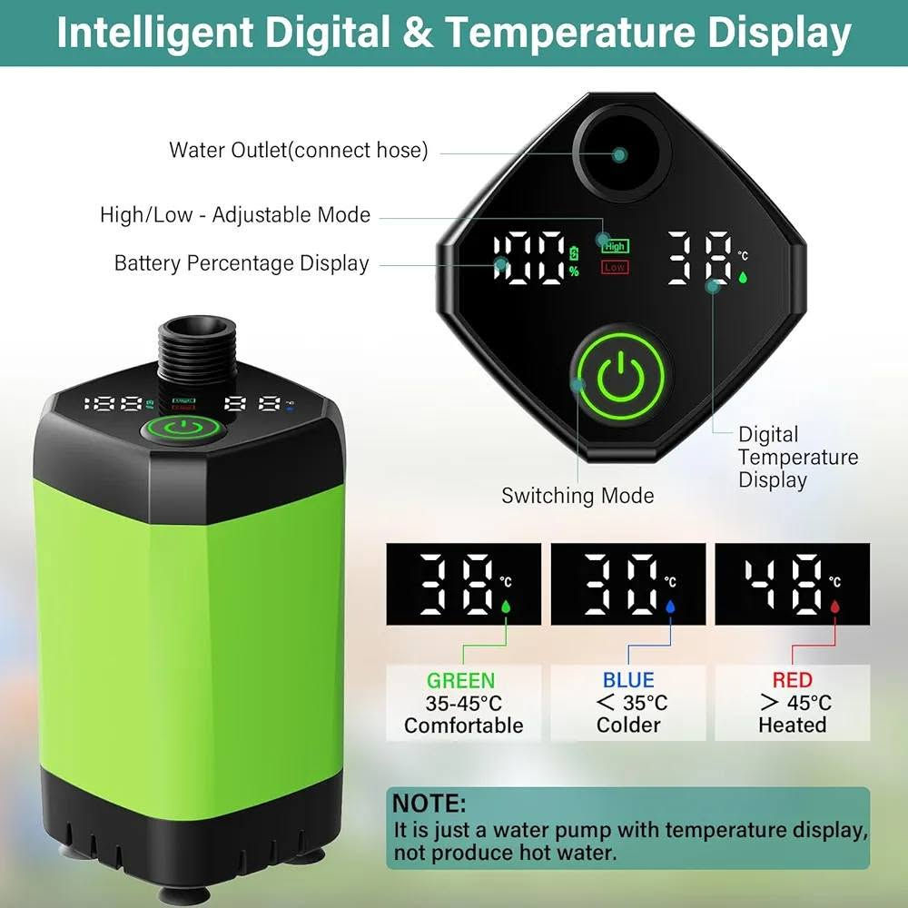 ب30 الف فقط!
💨 مضخة ماء محمولة Portable Pump
🔋 مضخة ماء صغيرة وعملية، مناسبة للاستخدامات اليومية وسهلة الحمل.
✨ المميزات: • بطارية رقمية تظهر مستوى الشحن 0–100% • وضعان للتشغيل High / Low • شاشة لعرض درجة الحرارة • منفذ شحن Type-C • مزودة بقاعدة تثبيت/شفط سفلية • تصميم محمول وسهل الاستخدام • ضمان سنتين حسب المعلومات الموجودة على العلبة.
للتواصل عبر الخاص او على الرقم الاتي
*********** -
