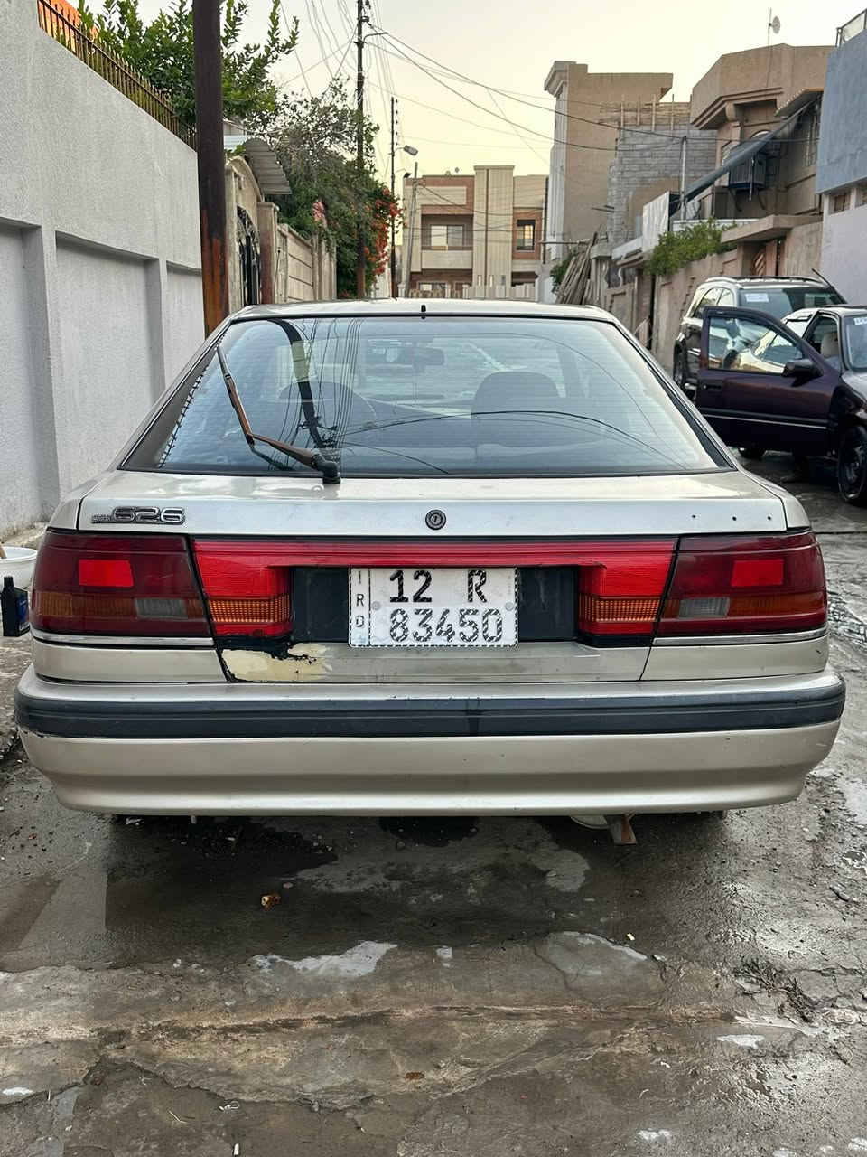 مازده 626 
موديل 91
السياره بدون ضرر وبدون معجون بشرط مصبوغه اول صبغه لها جماليه 
مكينه ١٢ ولف شرط لا صرف ولا نفخ 
كير توماتيك  (ملاحضه الكير مالها عاطل )
تبريد 🥶تدفئه 🥵بشرط 
شاشه اندر ويت
جامات كهرب السياره فول كهرب 
سنويه وهزه جديد بسمي 
السعر ٣٣بيها مجال بصيط 
***********
موصل جانب الايمن
