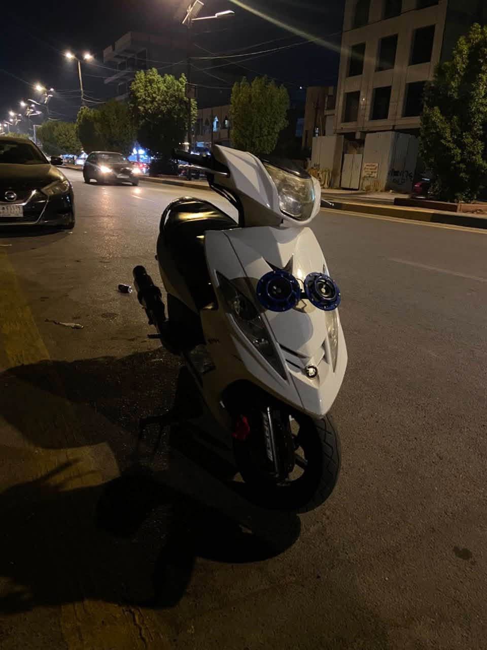 سلام عليكم جي تي ار دراجه شغاله فول مكينه لا تبخير لا تنقيص ضفيره مكفوله  بيهه صالصه رياضي هورن بوش ملكي كلجات دبليو اف لايت زنون عداد اوان شلعه ومعدل مكاني بغداد حريه رقم ***********موجود واتساب
