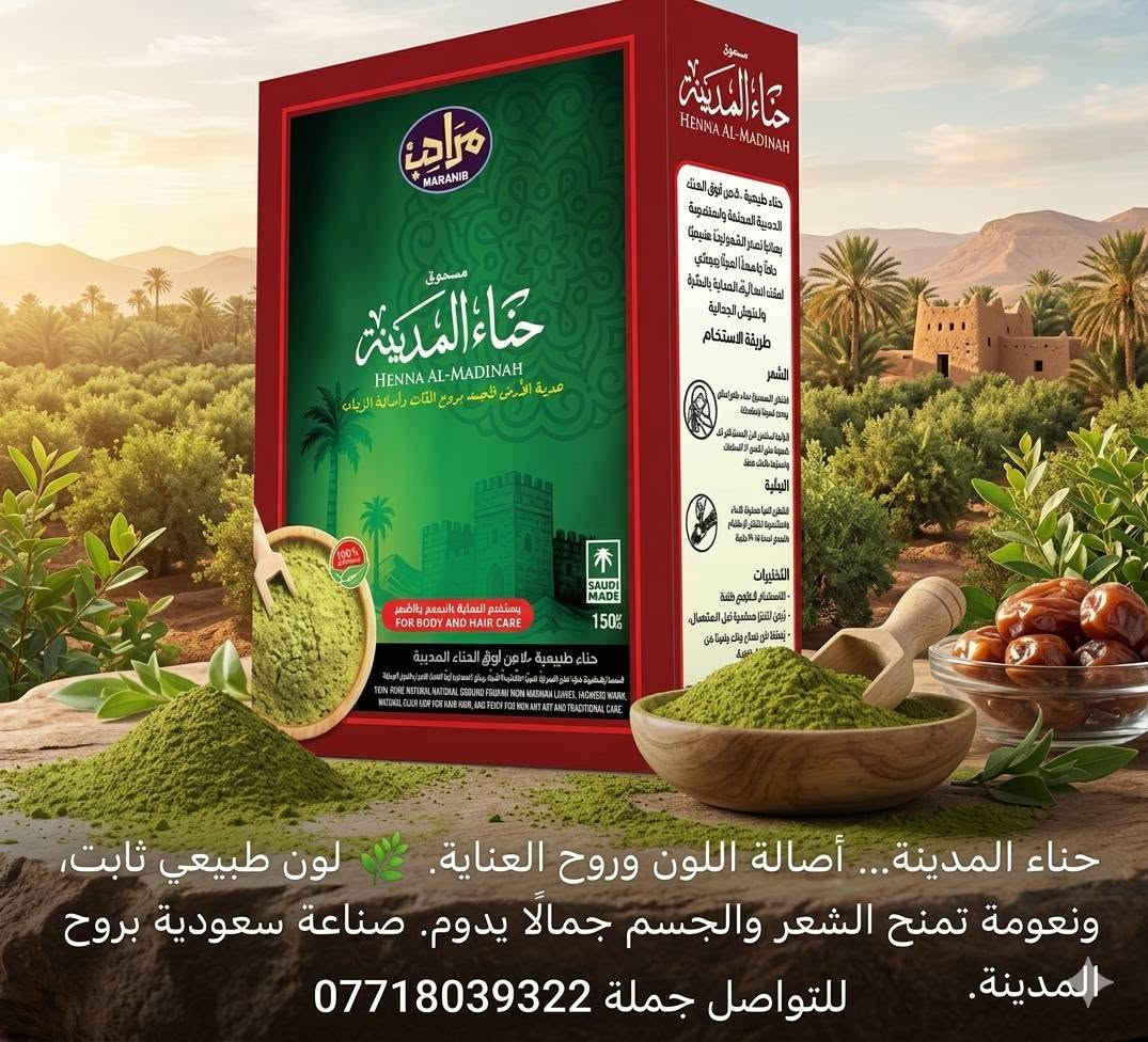 حناء يمنية • مسحوق السدر • مسحوق نيلي