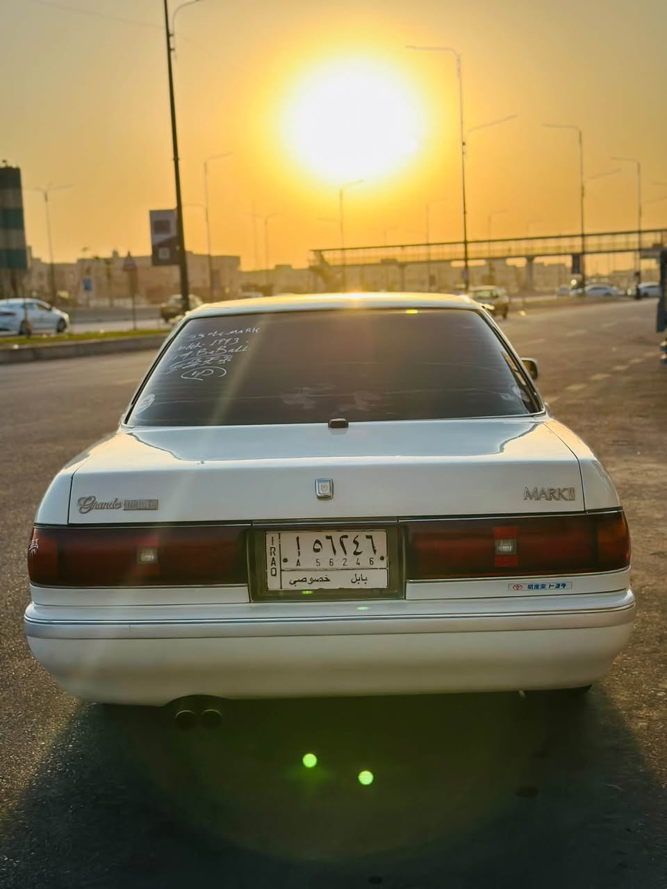 السلام عليكم
للبيع مارك عظم موديل 1991 
السياره كفاله عامه من الضربه والكص ونقل جثه 
فقط صبغ عام للجماليه 
مواصفات:
دشبول الكتروني 
 سستم صوت بايونير اصلي 
شاشه 
ويل خليه اصلي  
تبريد ثلج خير من الله 
السياره خير من الله جاهزه ماعايزه 
السعر 50وبيه مجال 
عنواني نجف الأشرف حي الانصار 
اي ستفسار اتصل وخادم *********** 
مامتواجد ع فيس
