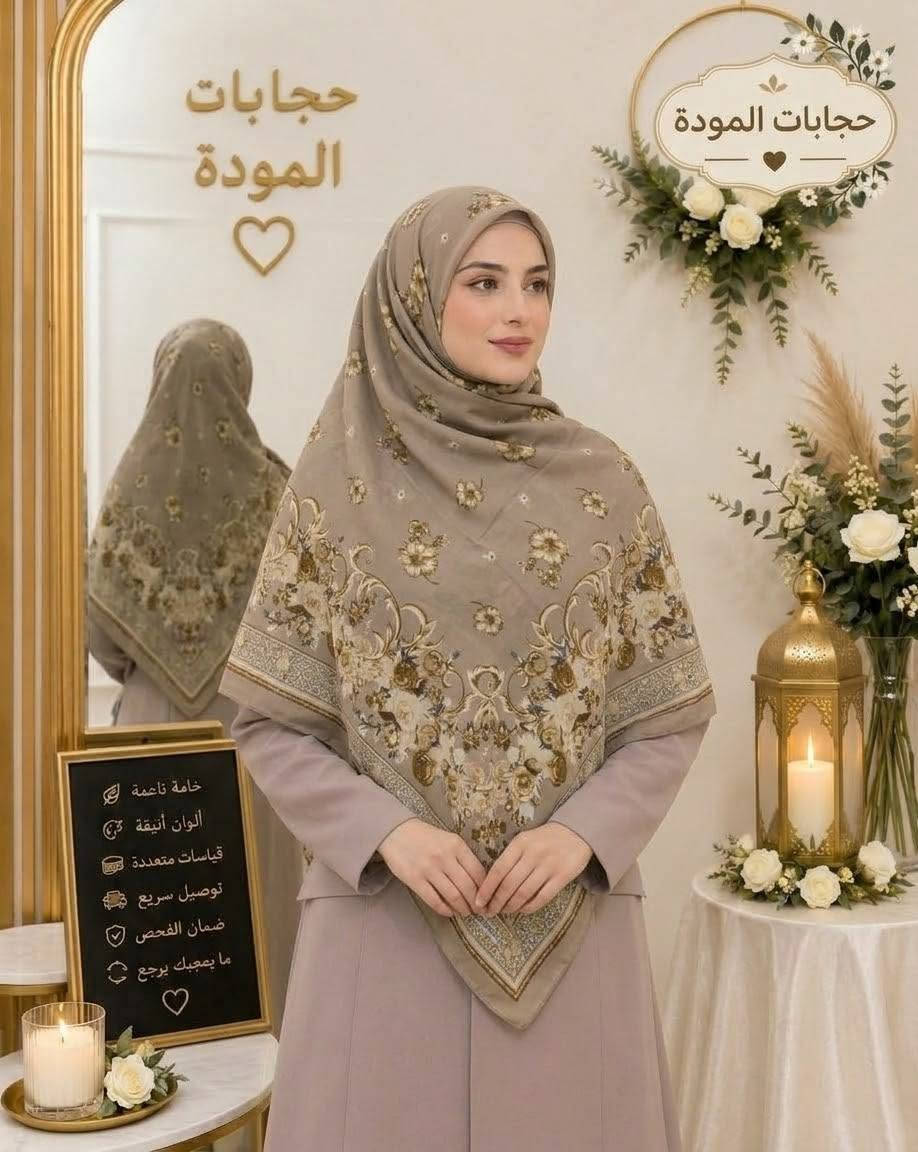 حجابات المودة • ربطات جرجيت • قياس ١٣٠