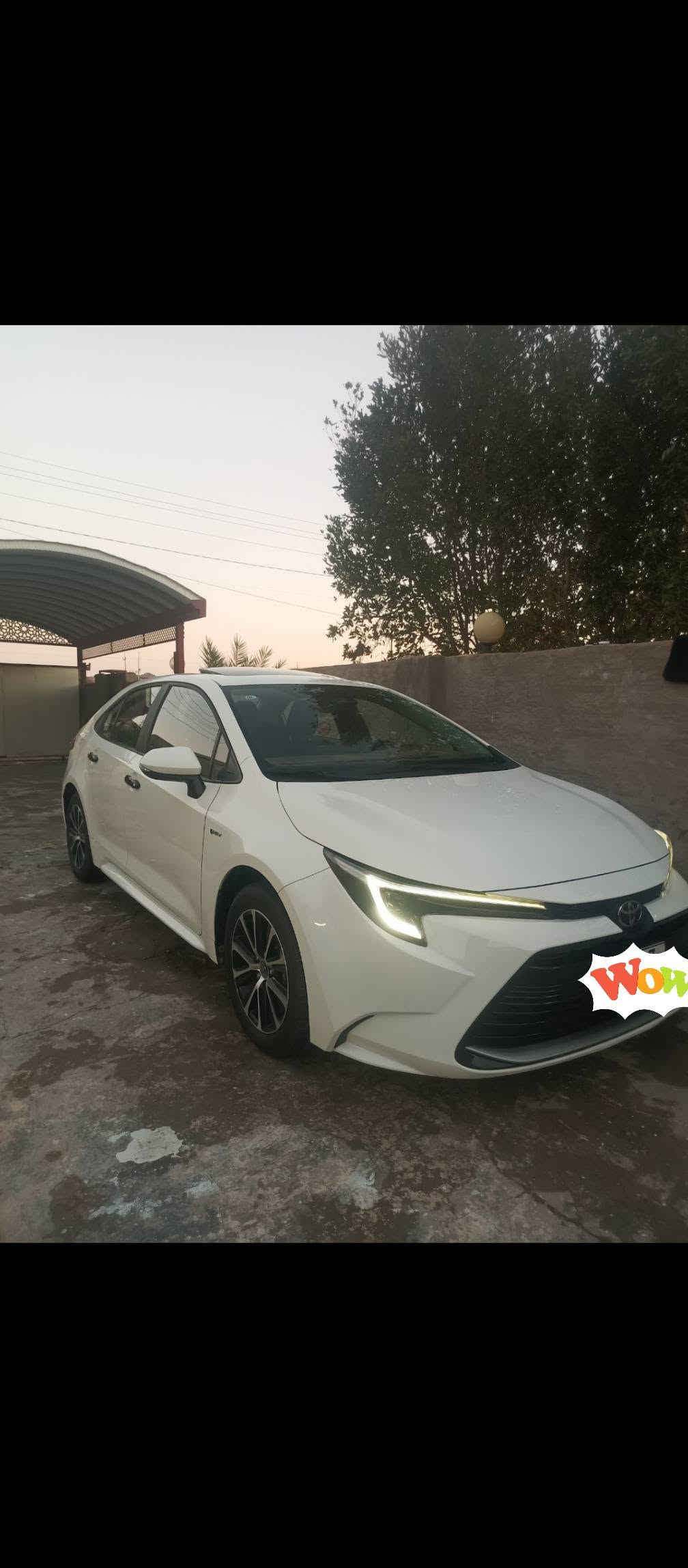 كورلا 2025هايبرد بيه ضمان سنتين مال (شركه الحلو) ماشيه مكفوله كفاله عامه حتى من الشخط والرصعه ماشيه 28 حقيقي فول مواصفات سياره جديده عل وضع الشركه كاعيات وكتلوكات الشركه بعدهن مامفتوحات رقم بغداد الجديد باسمي هزه سنويه جديده السعر 158 وبيه مجال مكان السياره الانبار الكرمه ***********

نص مكتوب في الصور:
- Wow