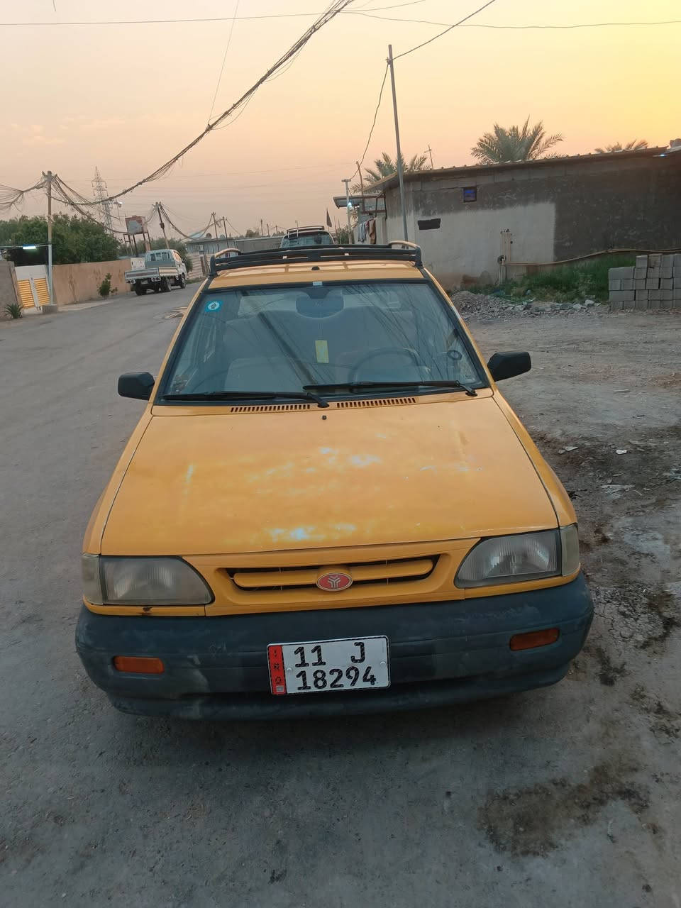 سلام عليكم سايبا موديل 9بلاديه سياره
بسمي مصفره رقم نكليزي بيه خياسات 
صدر امامي جديد تايرات 90بل ميه 
كاعيه جلد سعر 21بيه مجال 
***********مكاني بغداد
