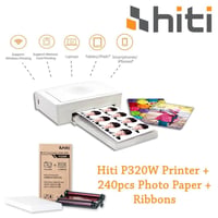 طابعة صور HITI p320 Wجديد كامله غراض بس الفلم فالت من مكانه وياها سيت ...