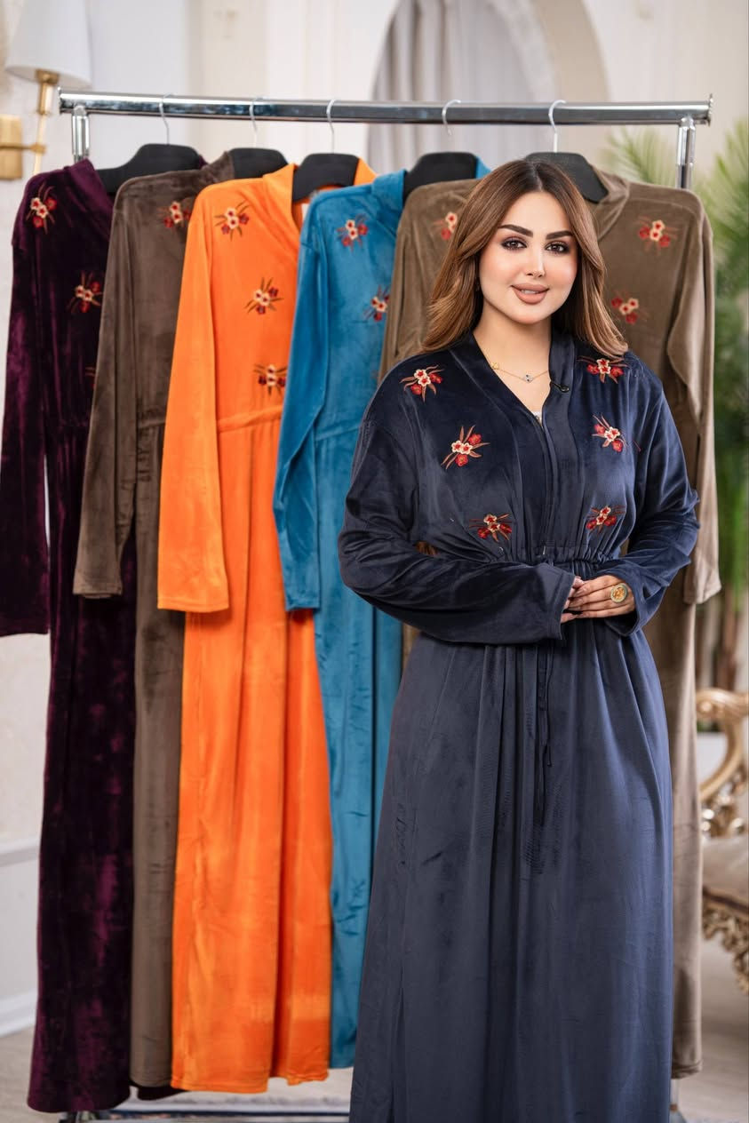 دشداشة نسائي • مخمل سوفت • مقاس L-3XL